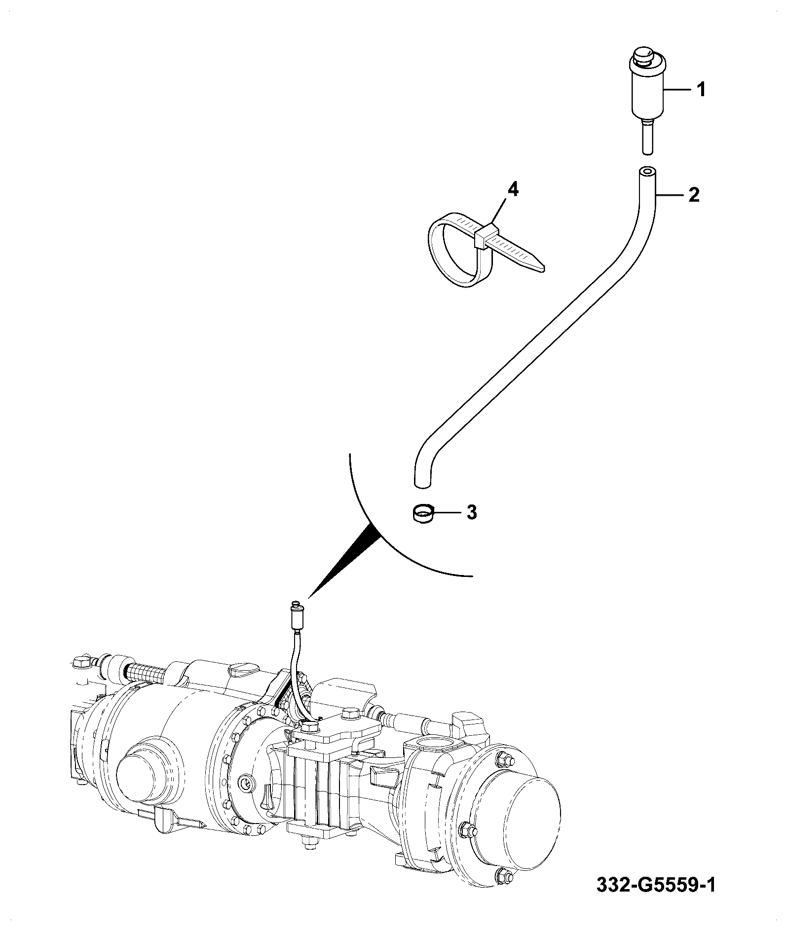Шланг 332/G5604 JCB