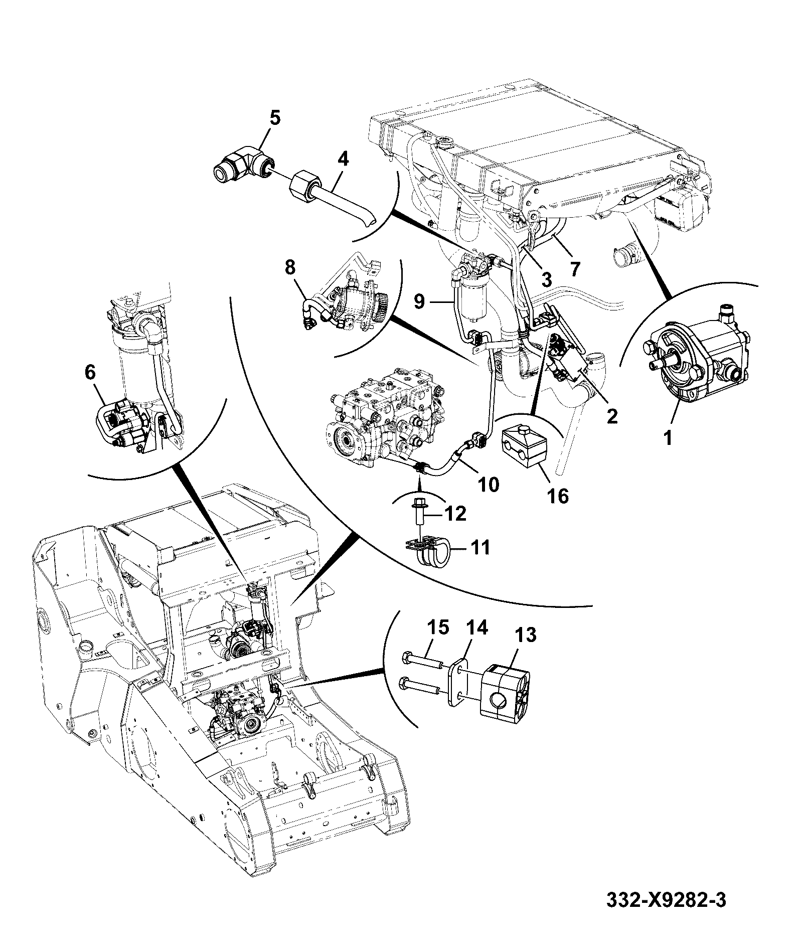 Шланг 332/X9288 JCB