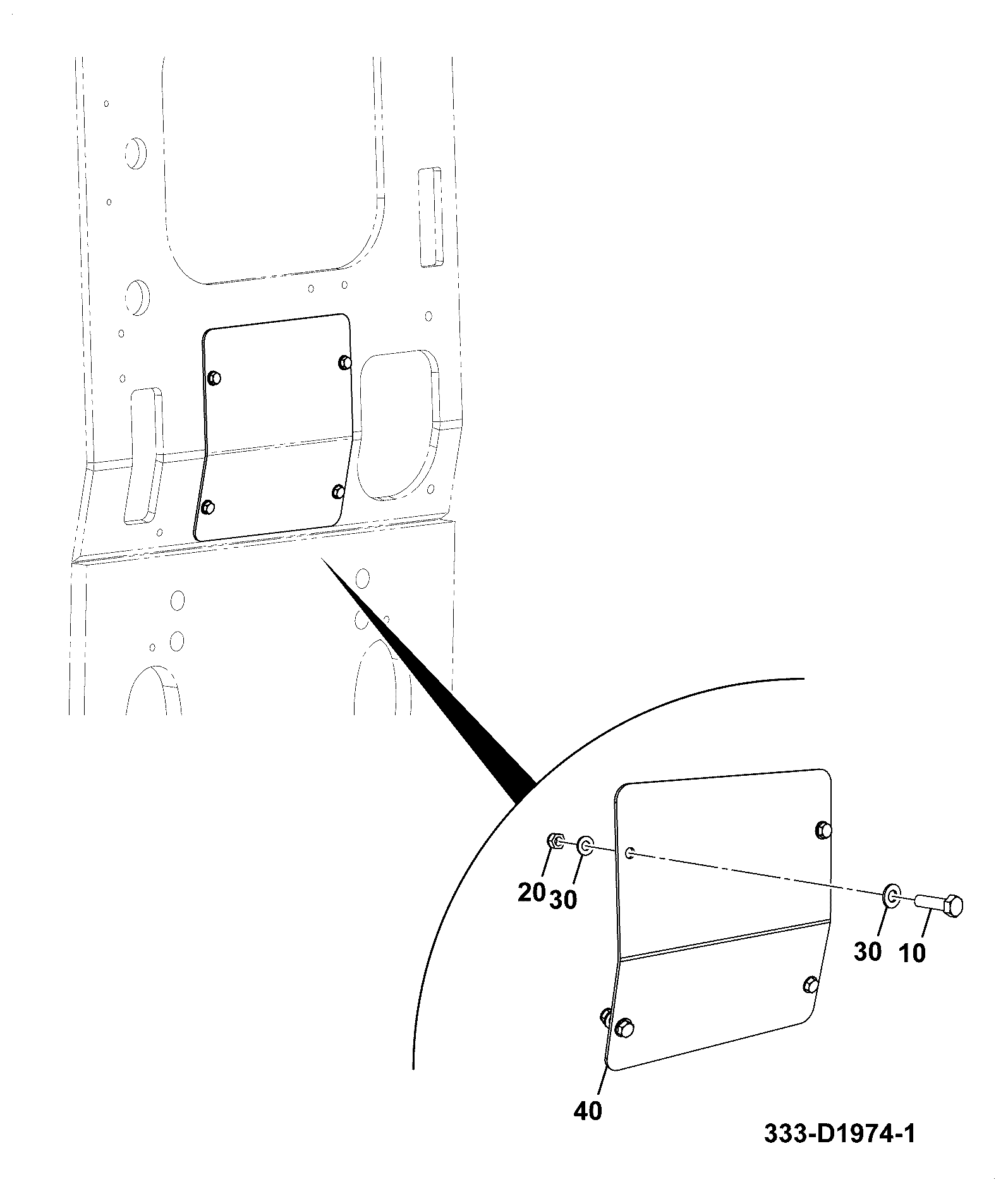 Крышка 332/G4914 JCB