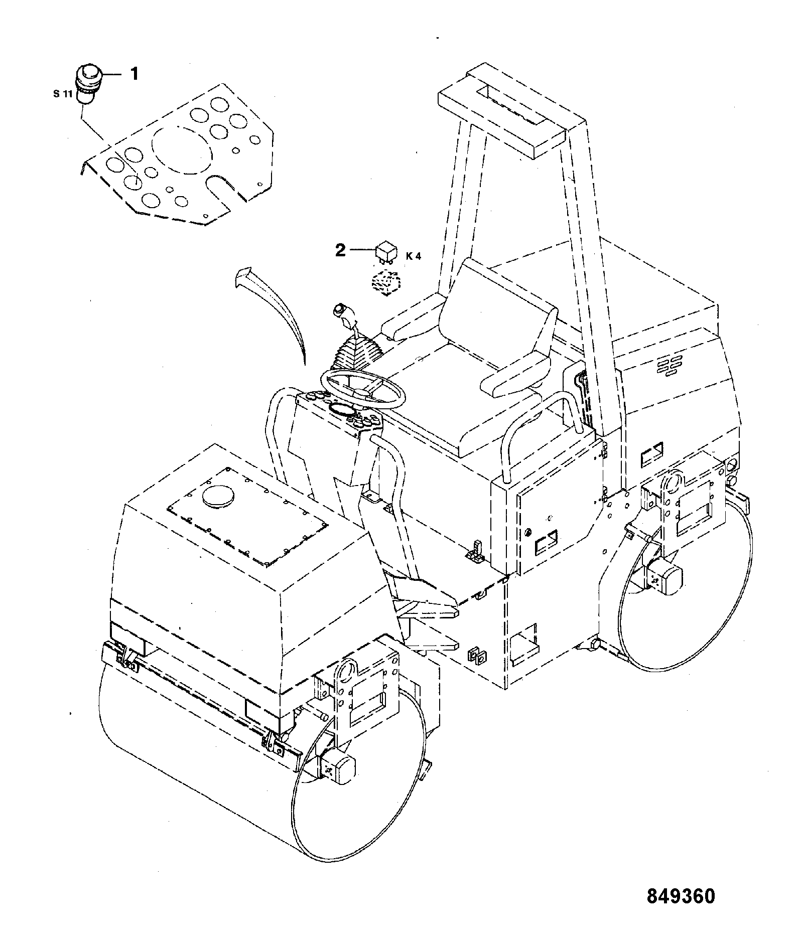 Выключатель 8102/02235 JCB