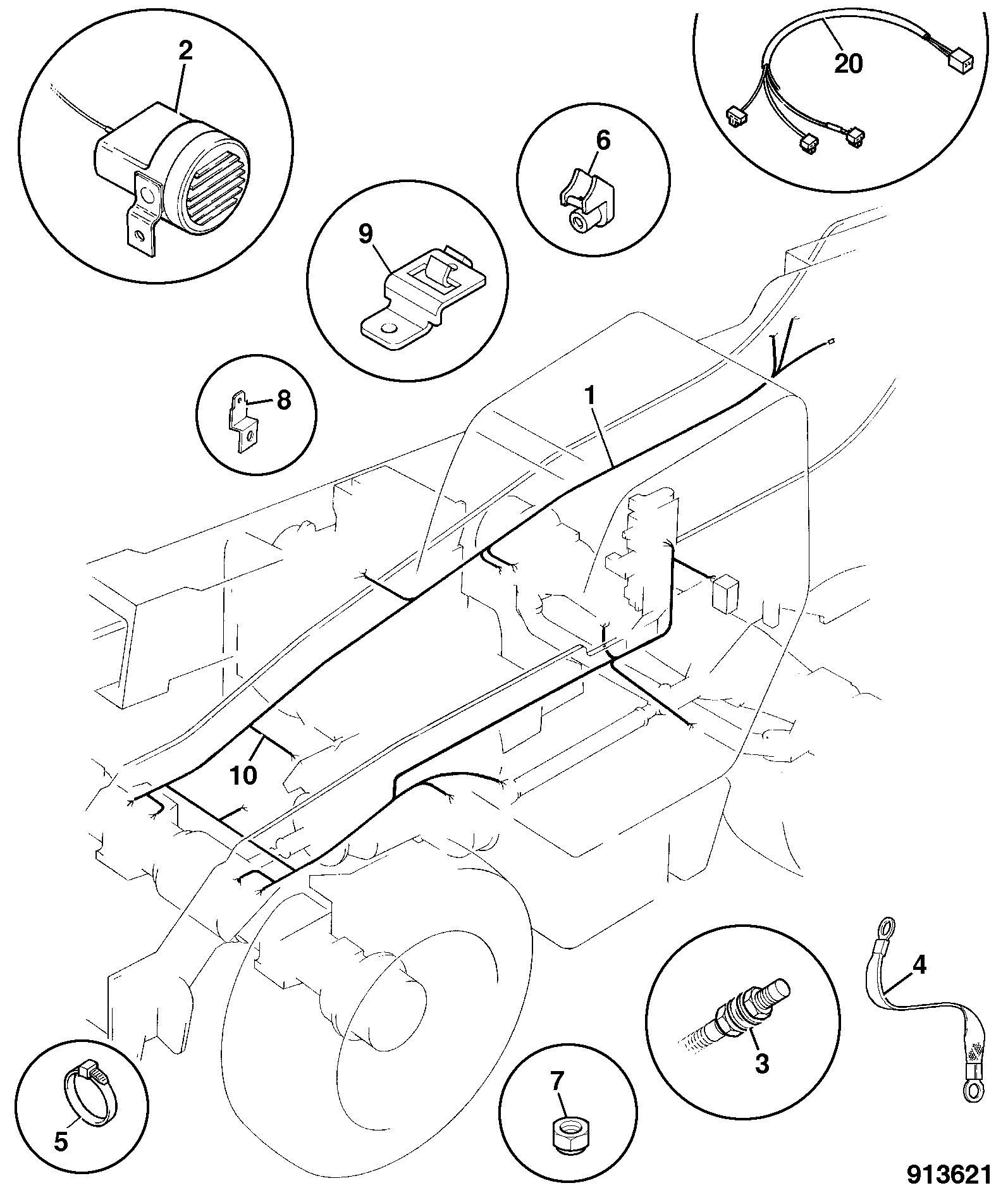 Жгут проводов 721/12559 JCB