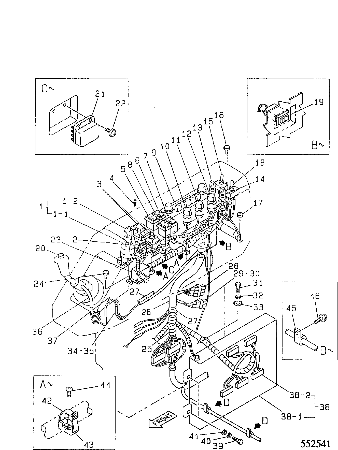 Жгут проводов KBR0490 JCB