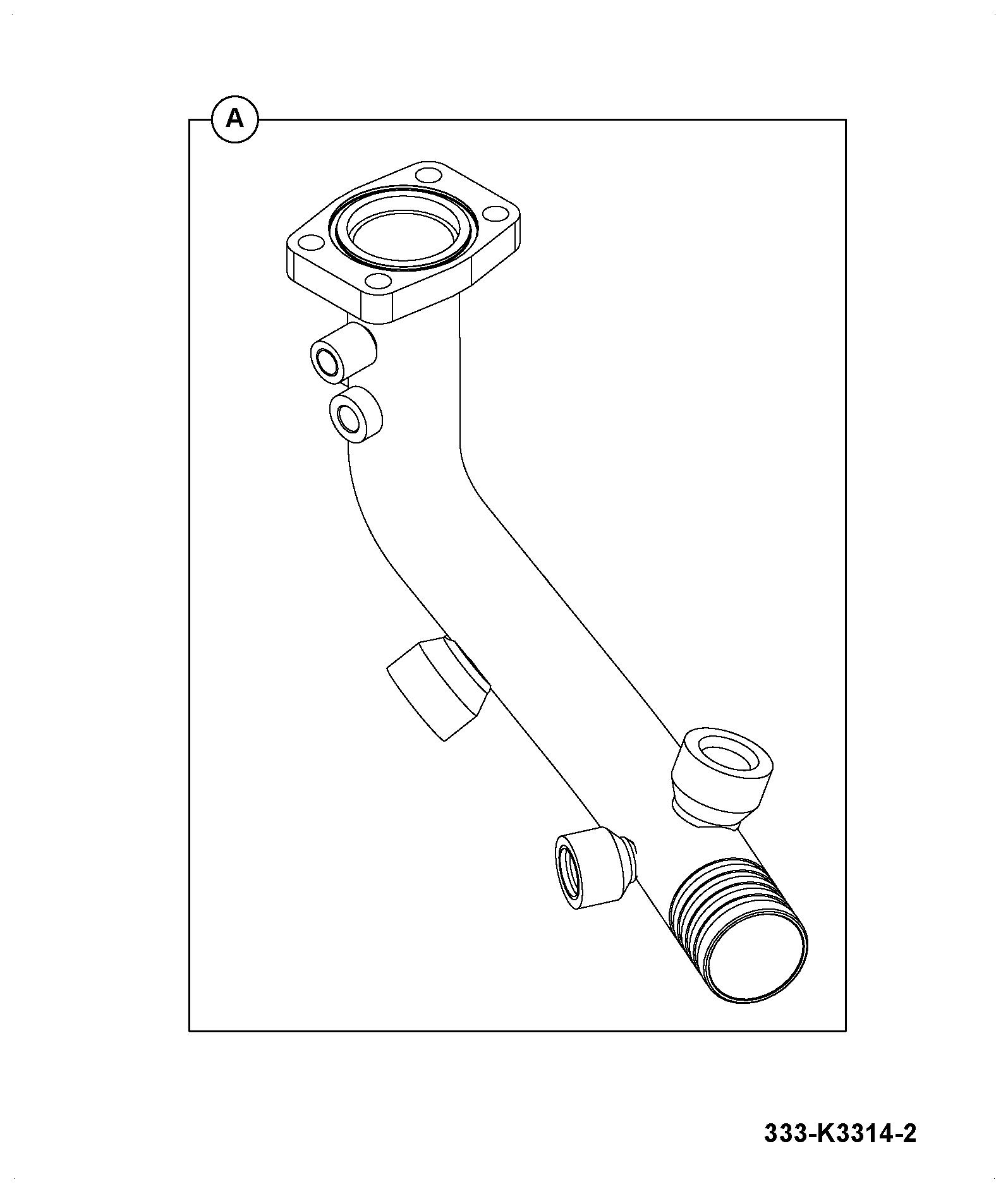 Бобышка PORTED 1_ BSP 32/925581 JCB