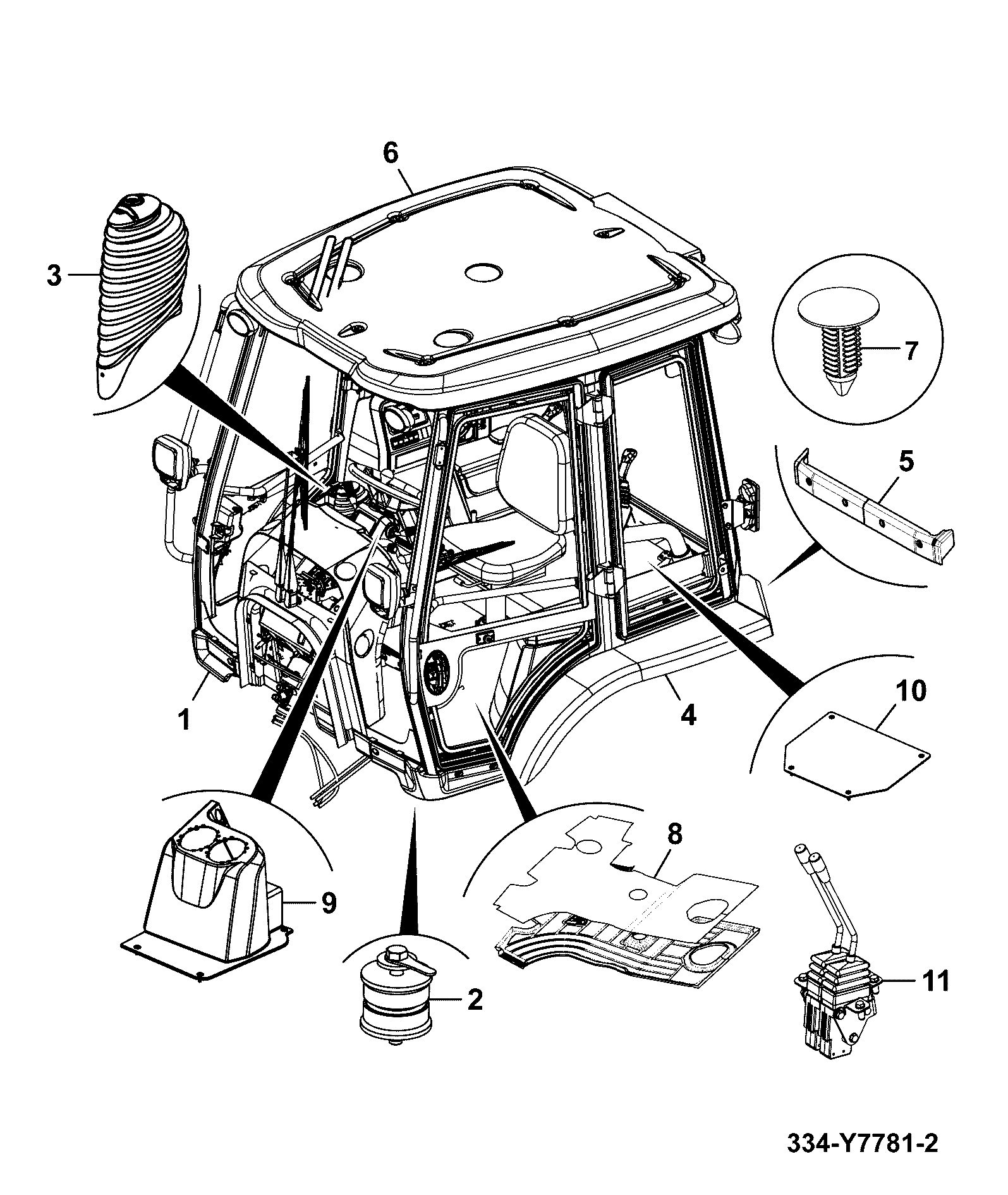 Пластина 334/Y7271 JCB