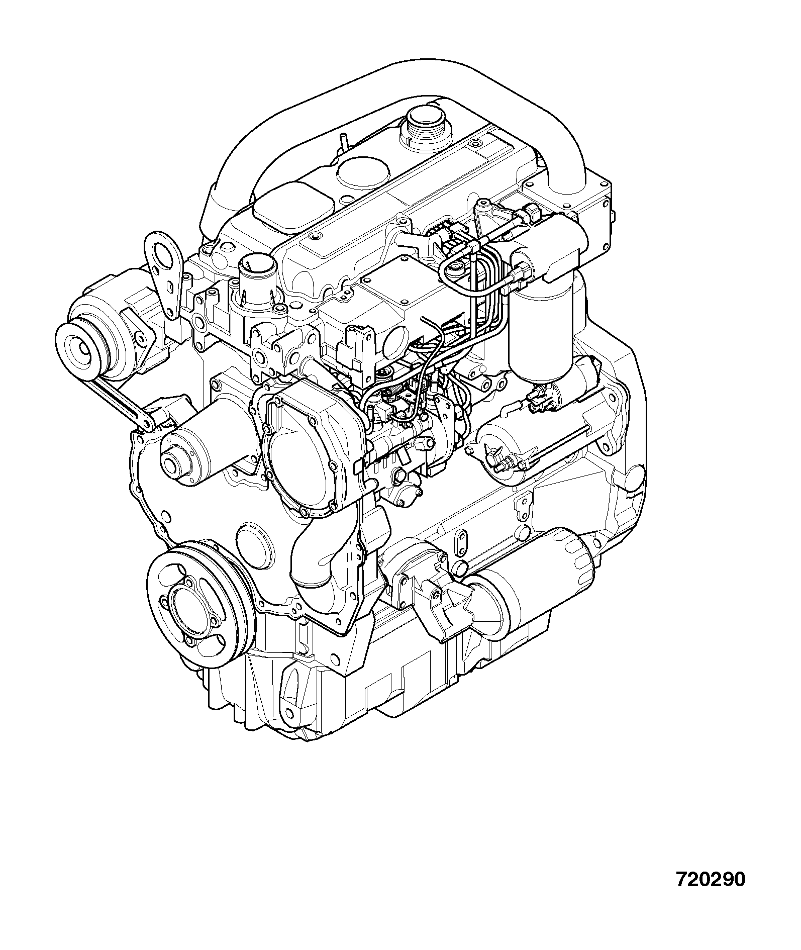 двигатель 01/145216 JCB