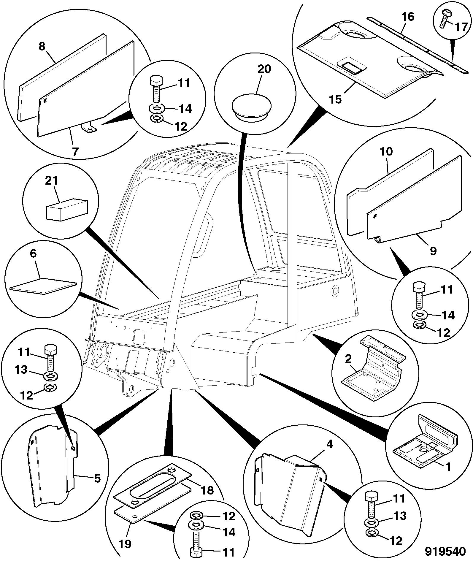 Прокладка 813/10264 JCB