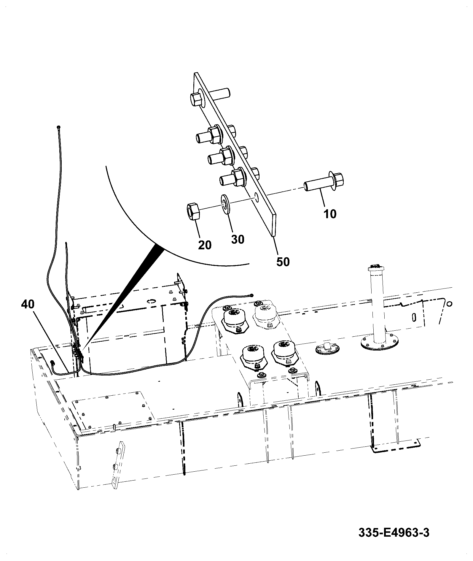 Кабель 335/F3474 JCB