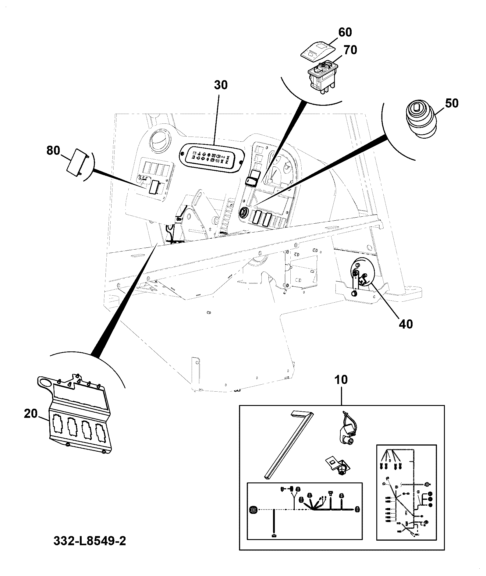 Жгут проводов 332/F1013 JCB