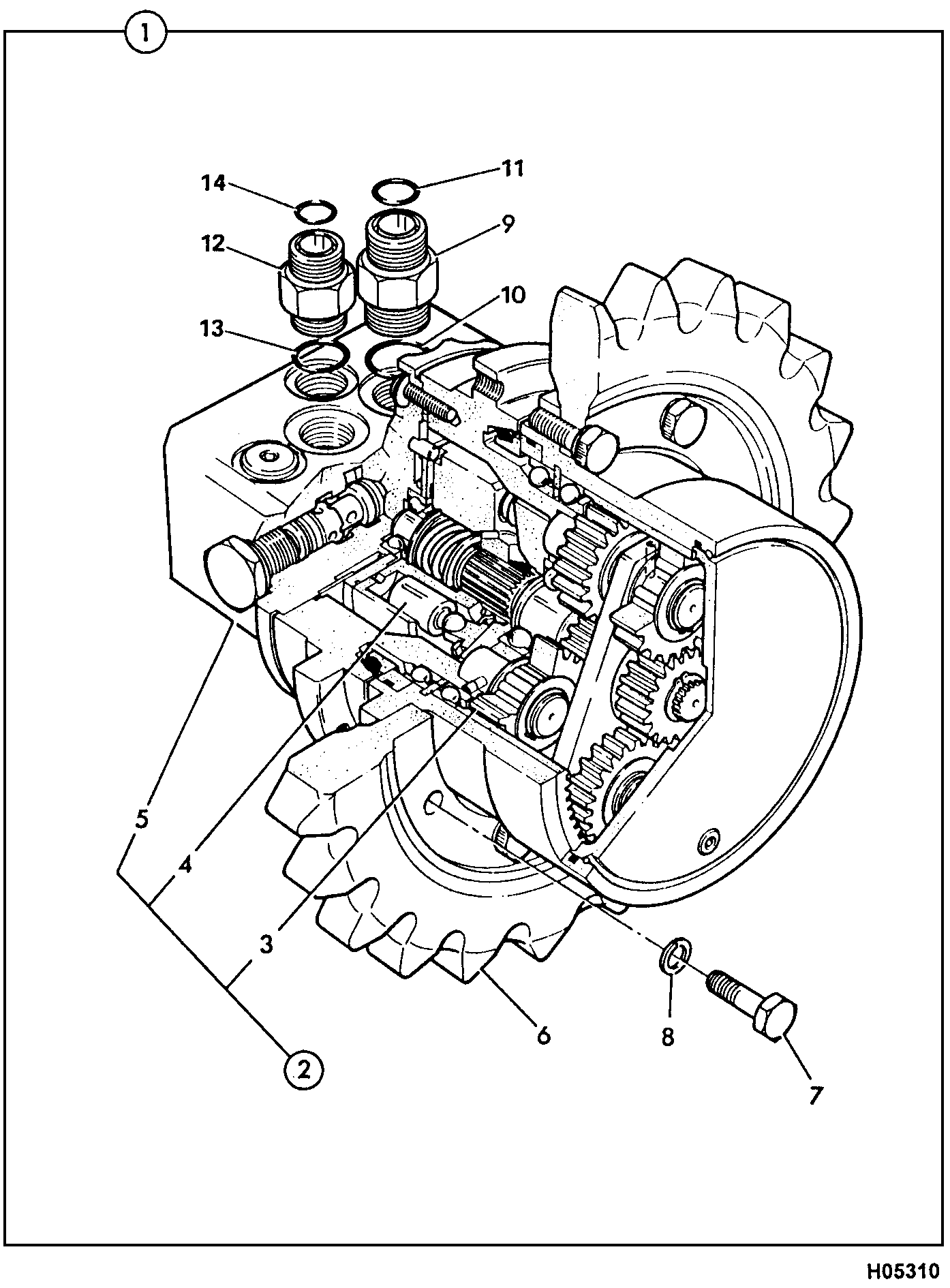 Коробка передач 233/21200 JCB