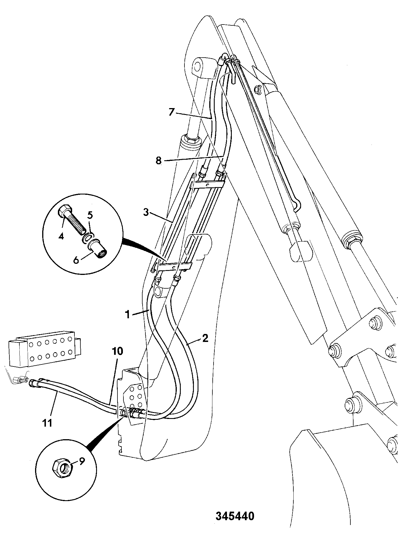 Шланг 613/09203 JCB