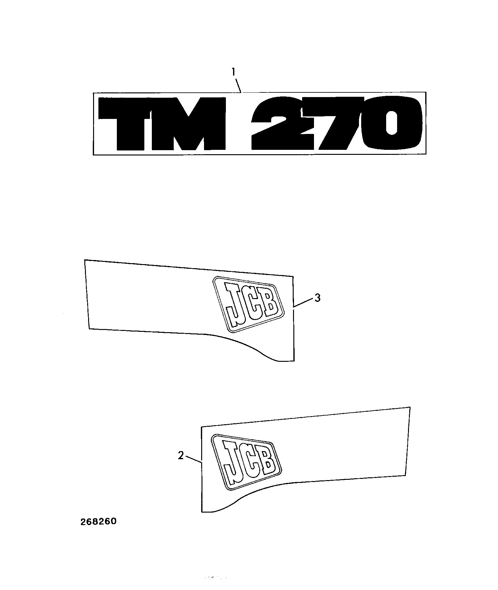 Наклейка 817/04549 JCB