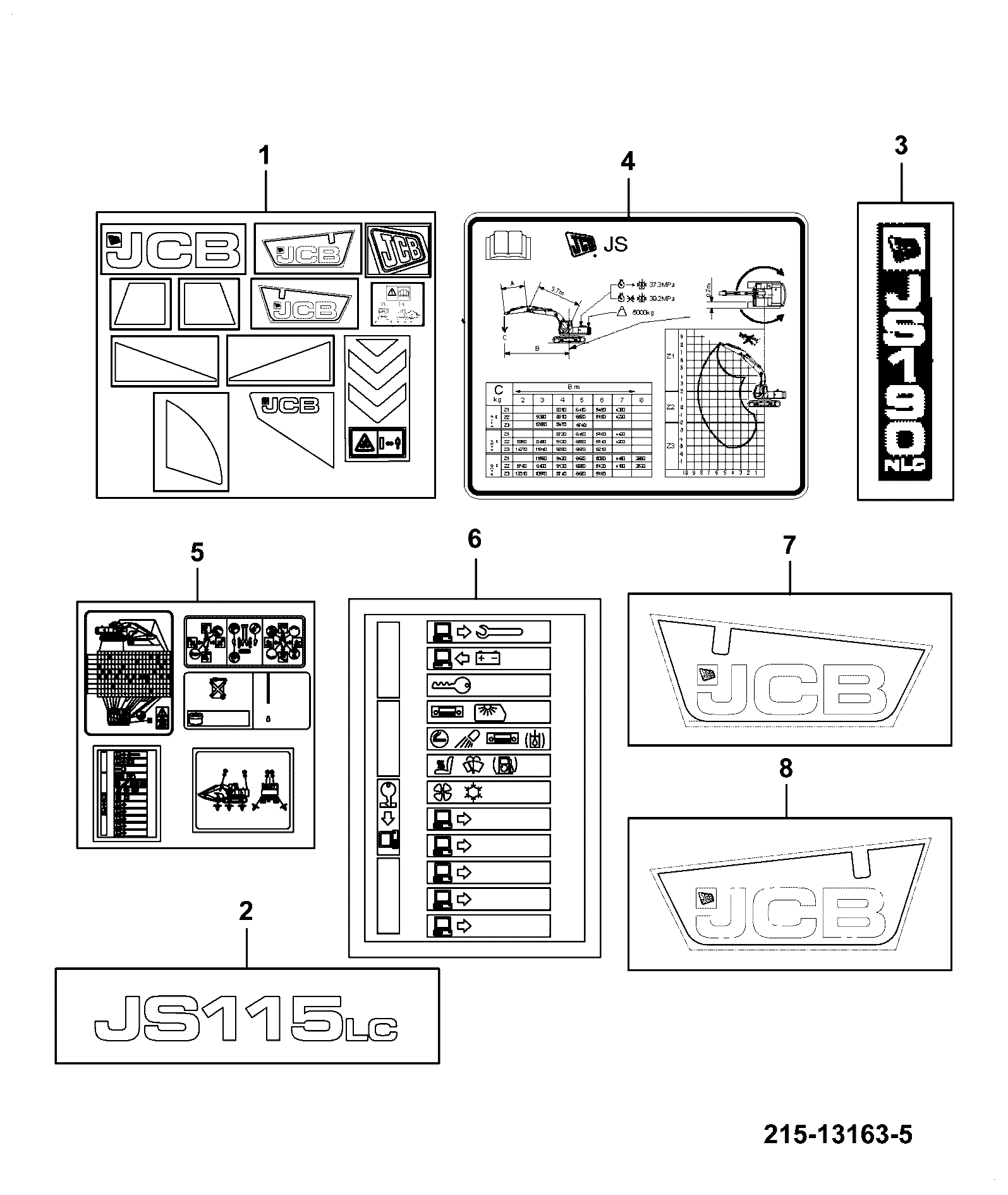 Наклейка 817/20140 JCB