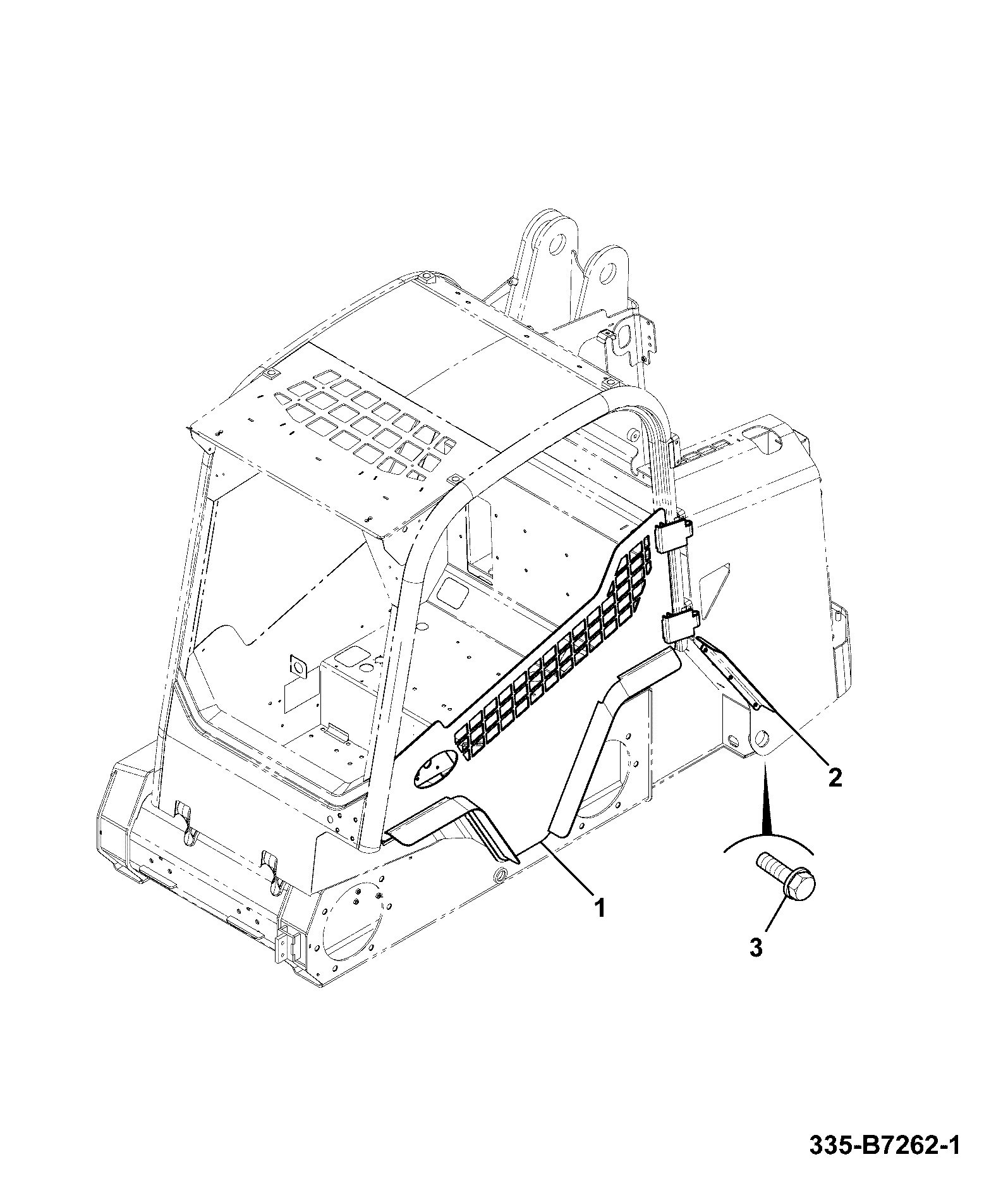 Дверь 332/X7295 JCB