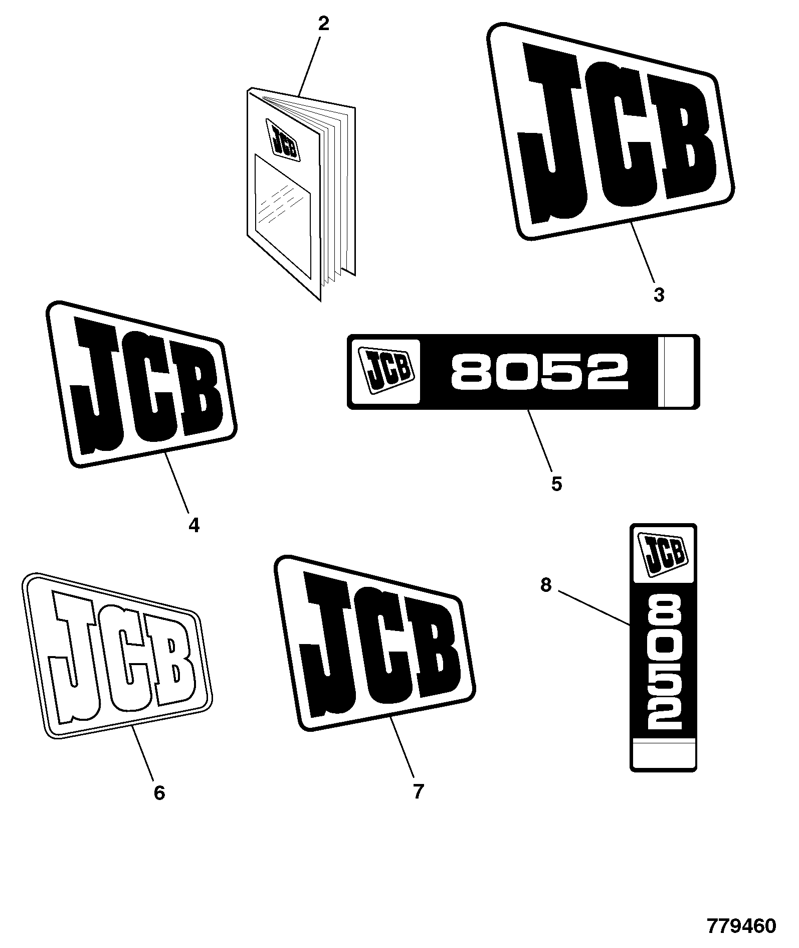 Наклейка 817/18380 JCB