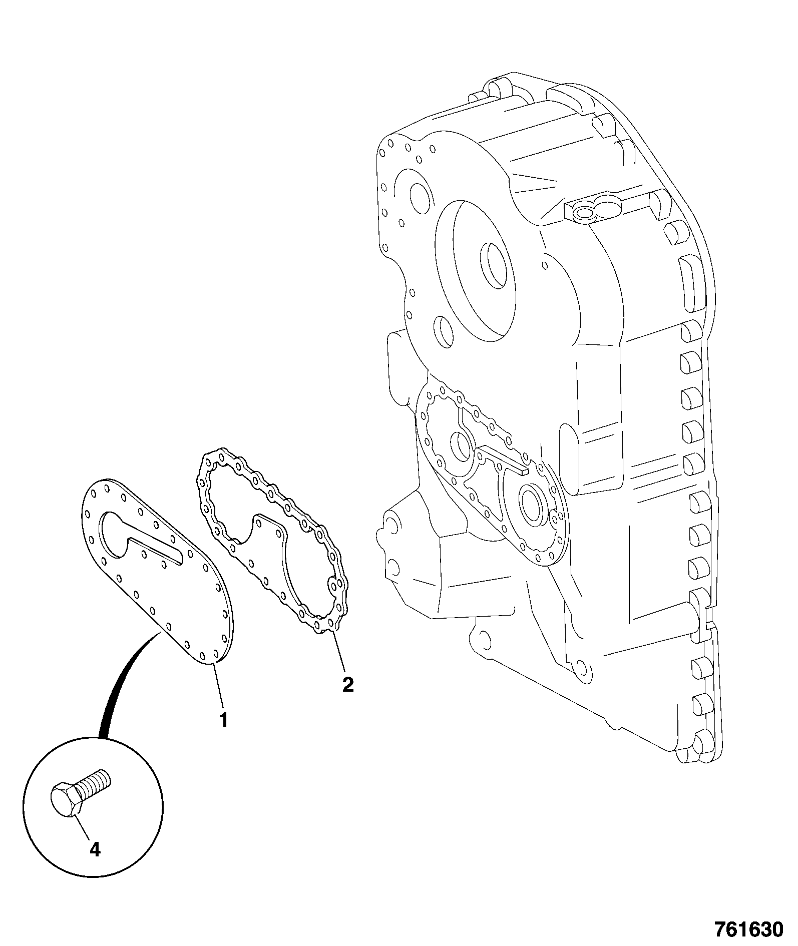 Болт 970/61266 JCB