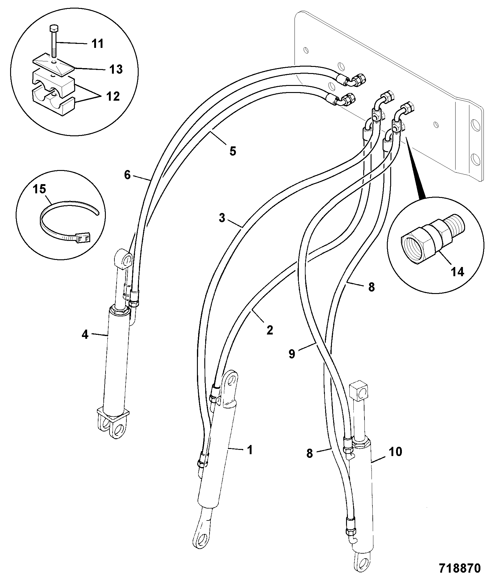 Шланг 31AP/DA058 JCB