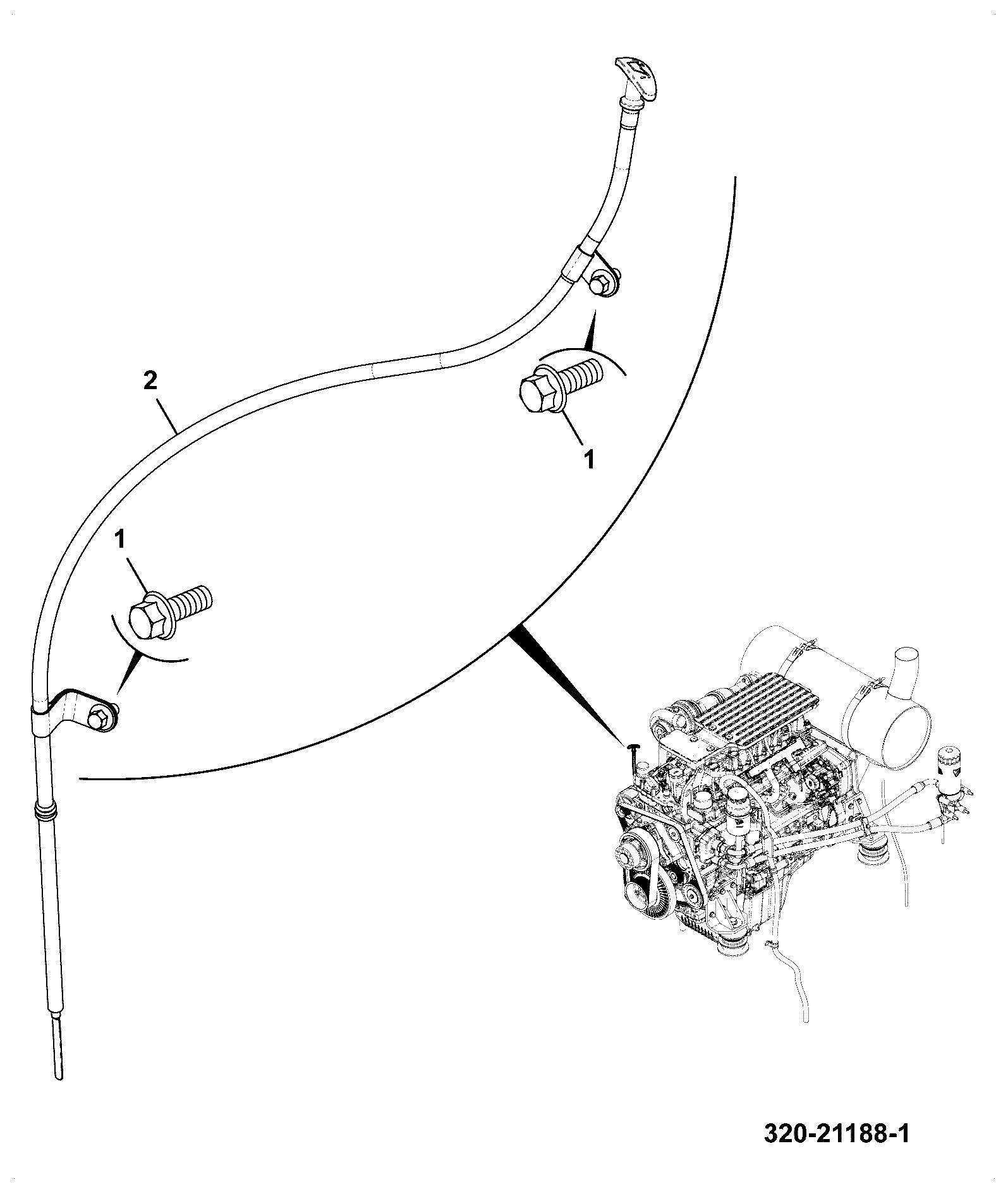 Щуп 320/A4071 JCB
