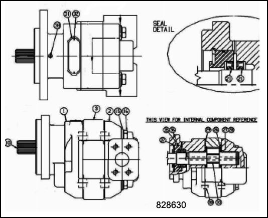 Комплект 332/Y7793 JCB