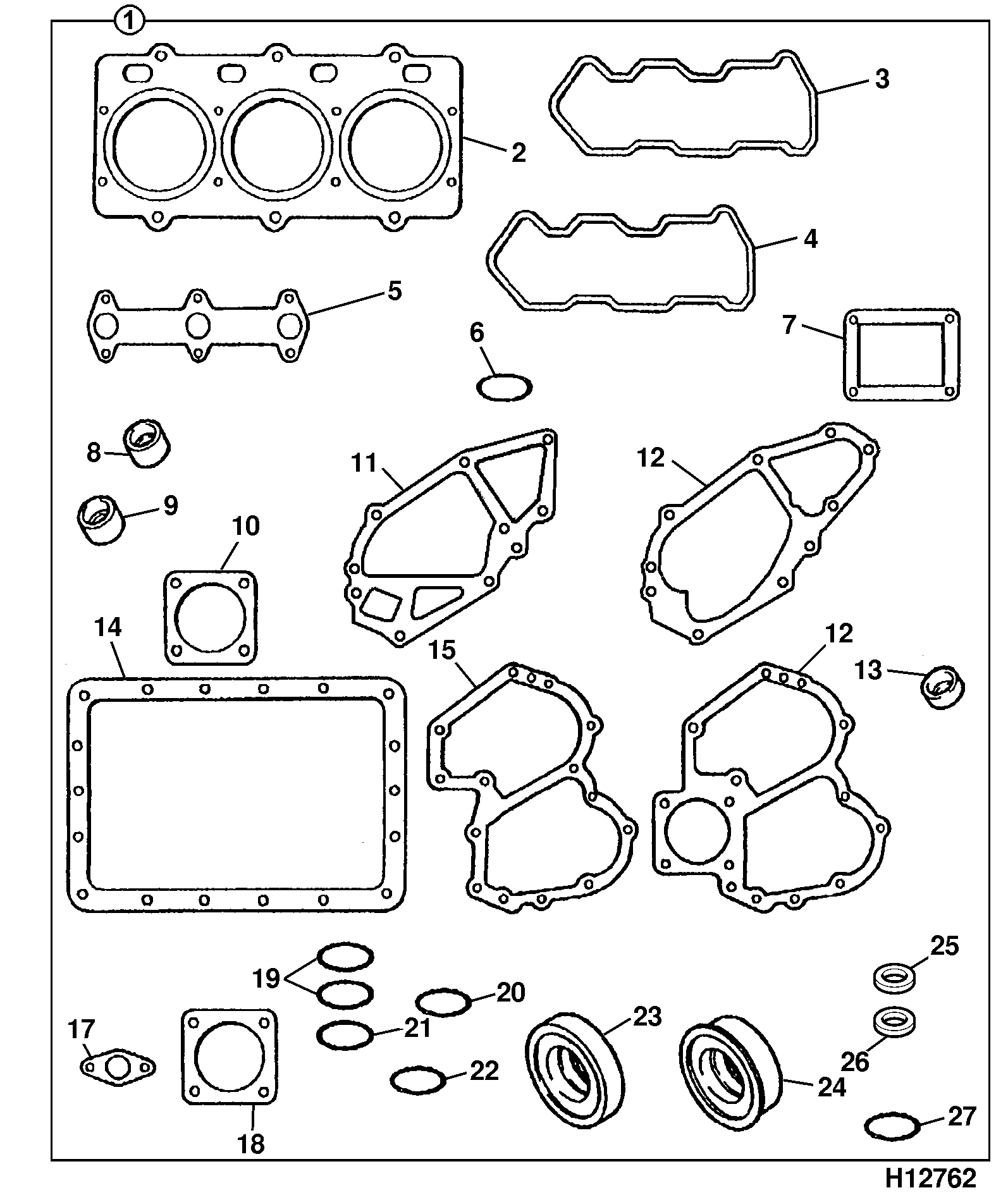 Прокладка 02/630797 JCB