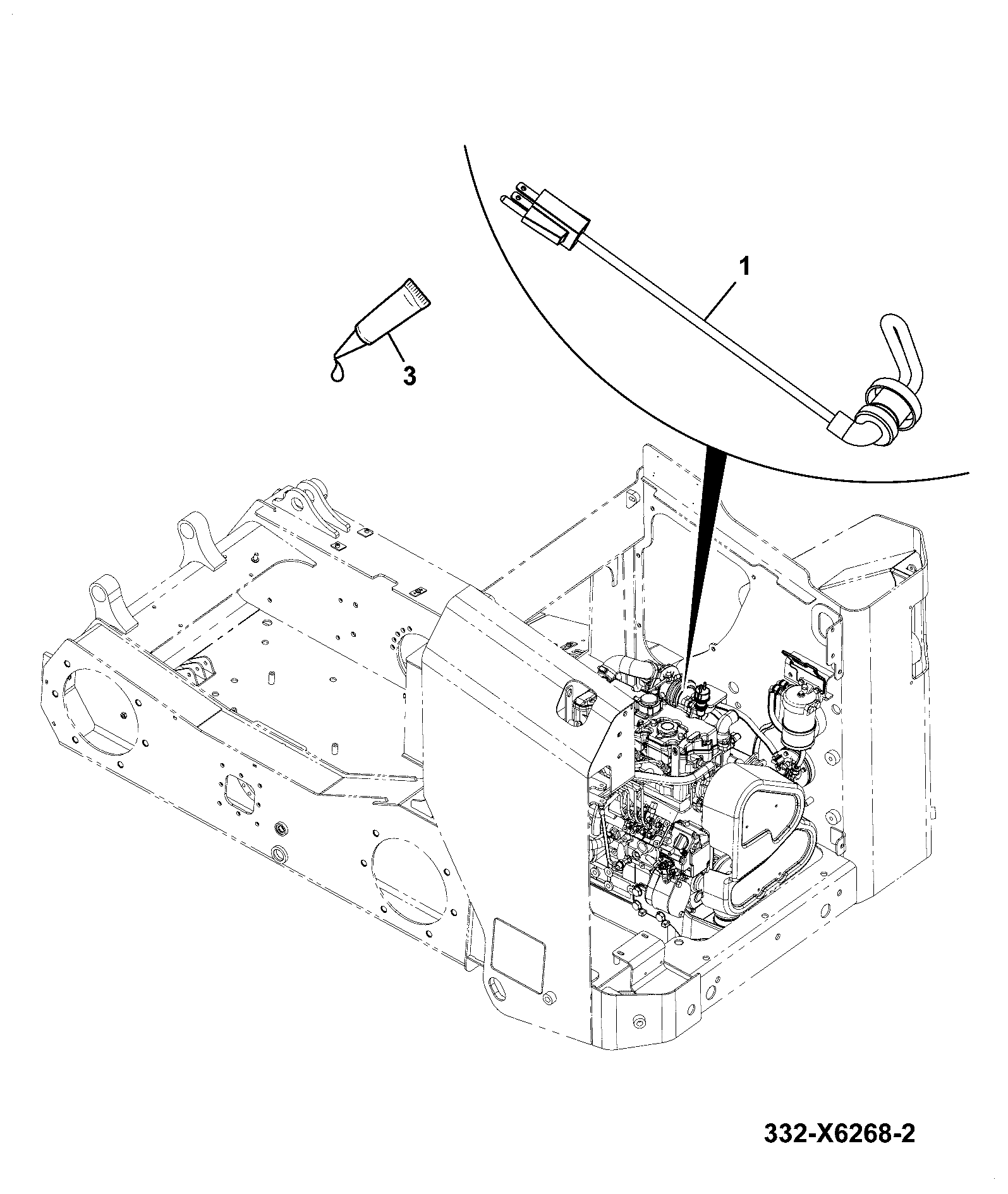 Отопитель 332/X6281 JCB