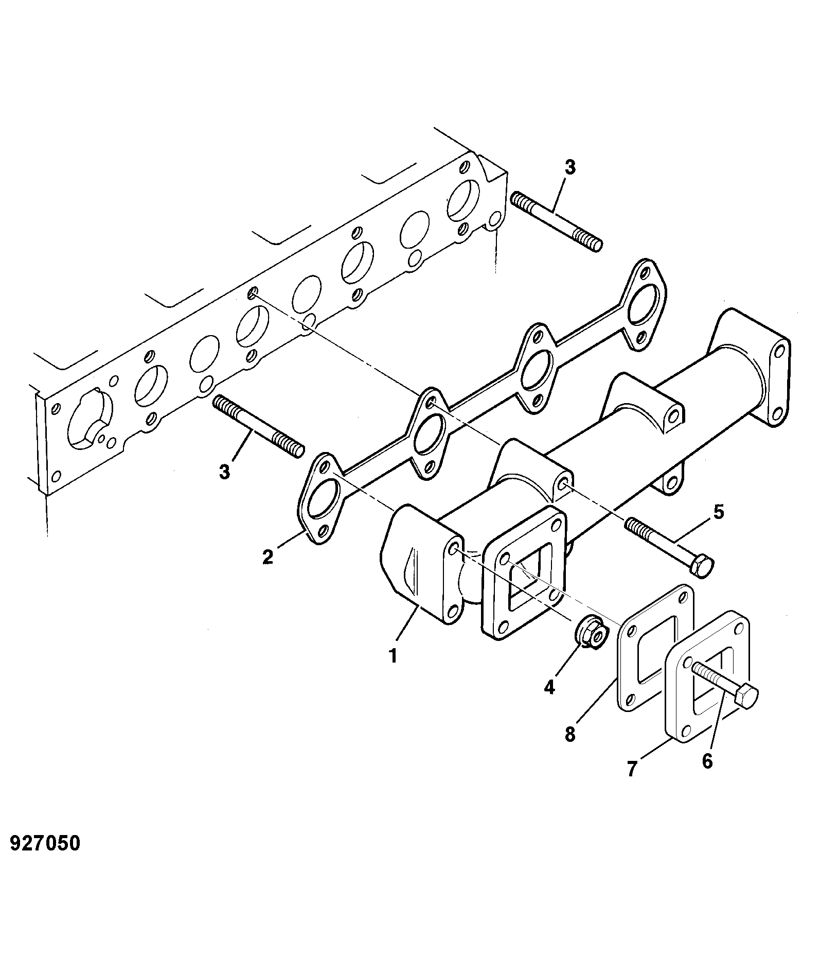 Фланец 02/630357 JCB