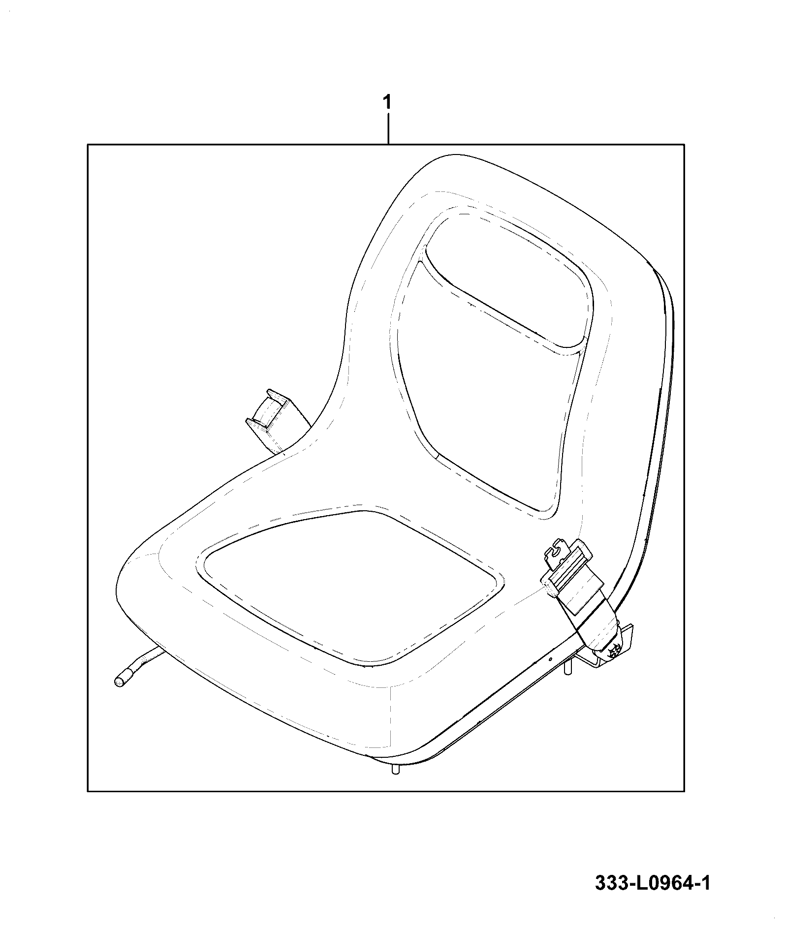 Сиденье 333/L0918 JCB