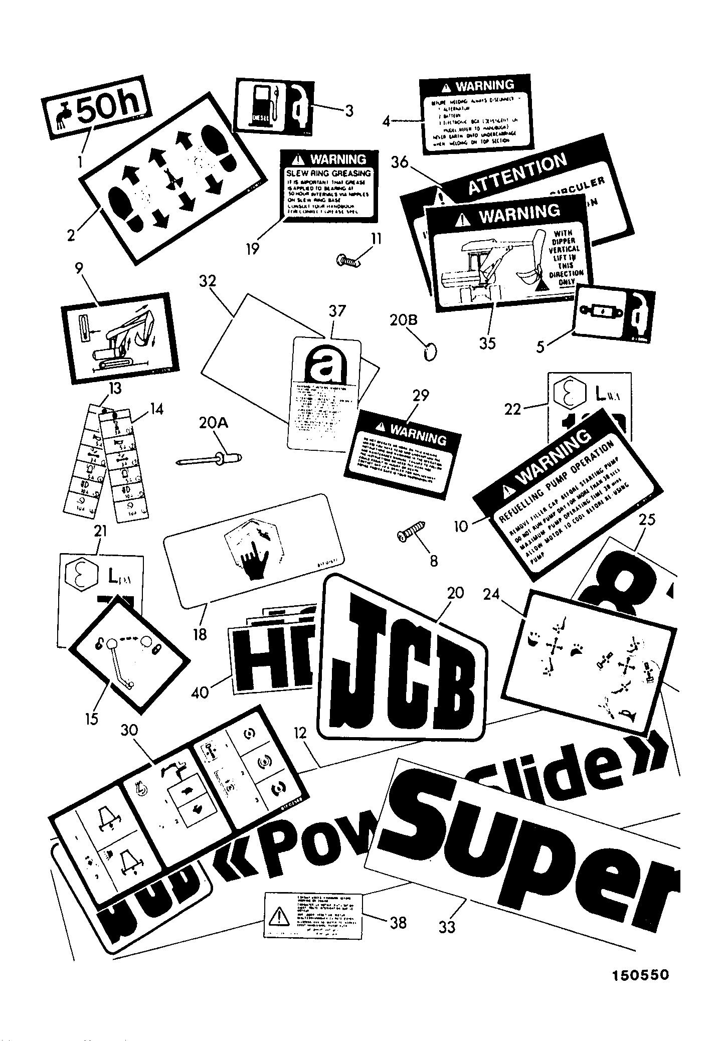 Наклейка 817/02652 JCB