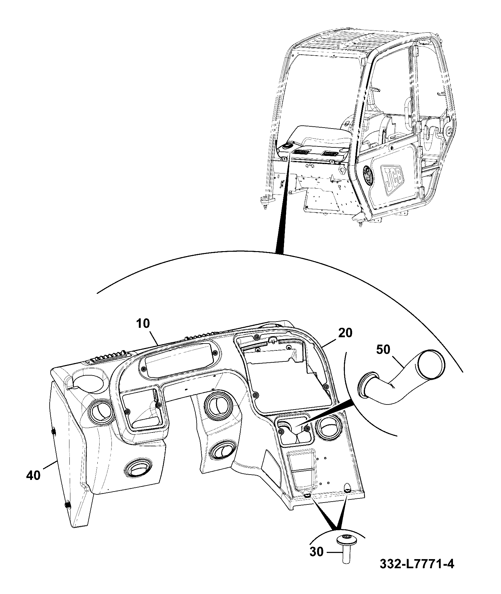 Панель 160/14009 JCB