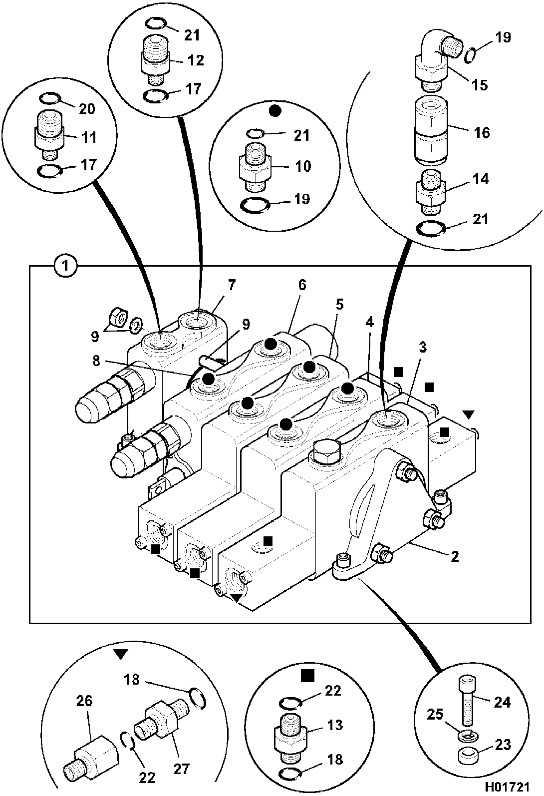 Комплект 25/616804 JCB