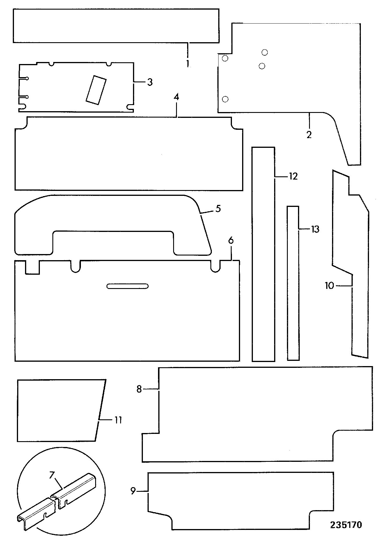 Панель 247/00409 JCB