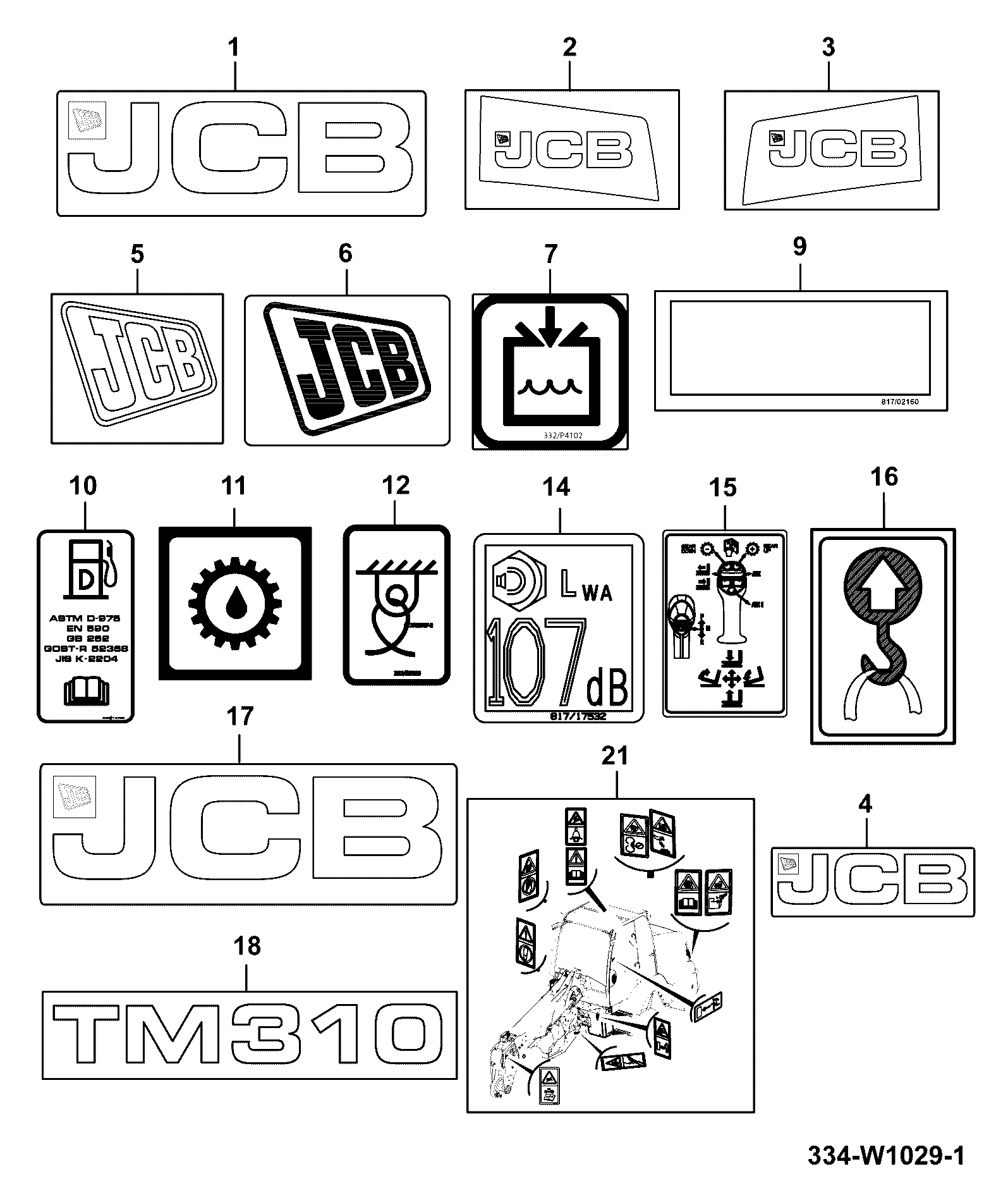 Сборка 335/B3989 JCB