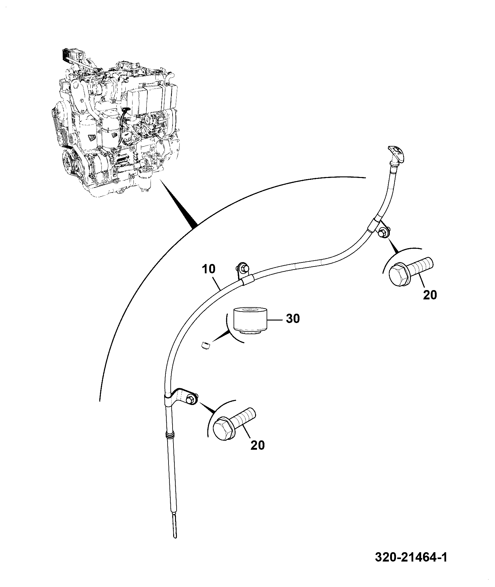 Щуп 320/A4308 JCB