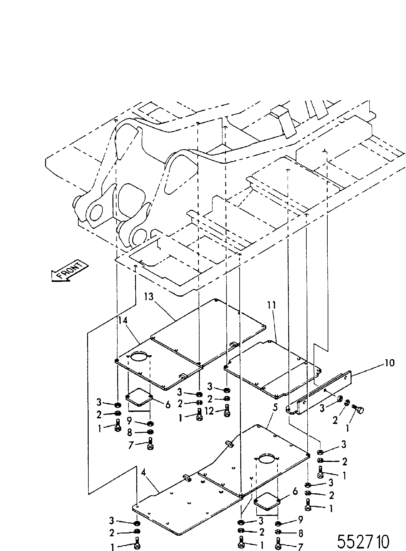 Крышка KSB0488 JCB