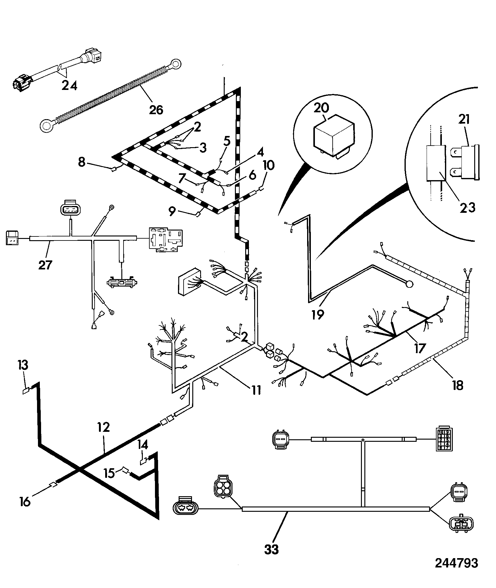 Жгут проводов 721/00880 JCB