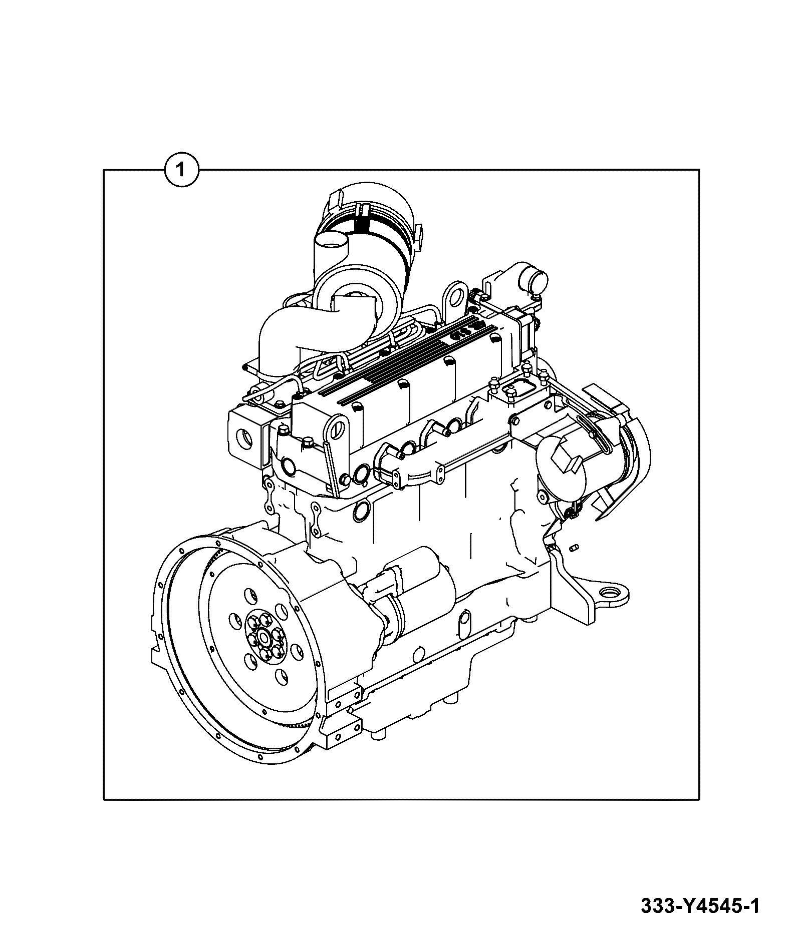 Двигатель 333/Y4545 JCB
