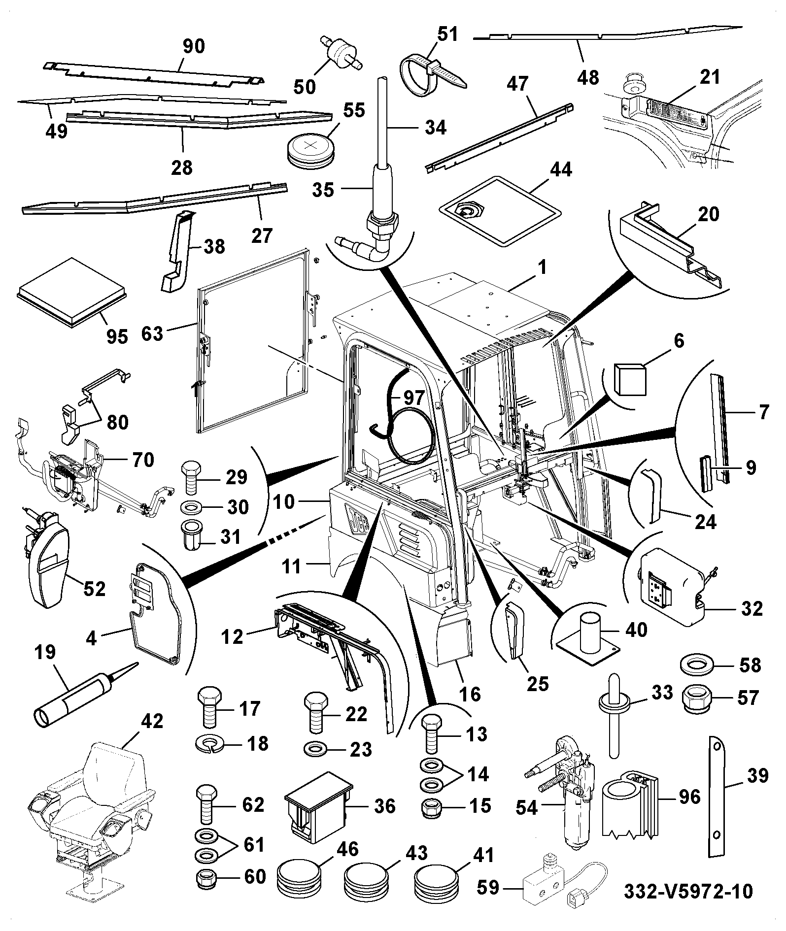 крышка 331/24170 JCB