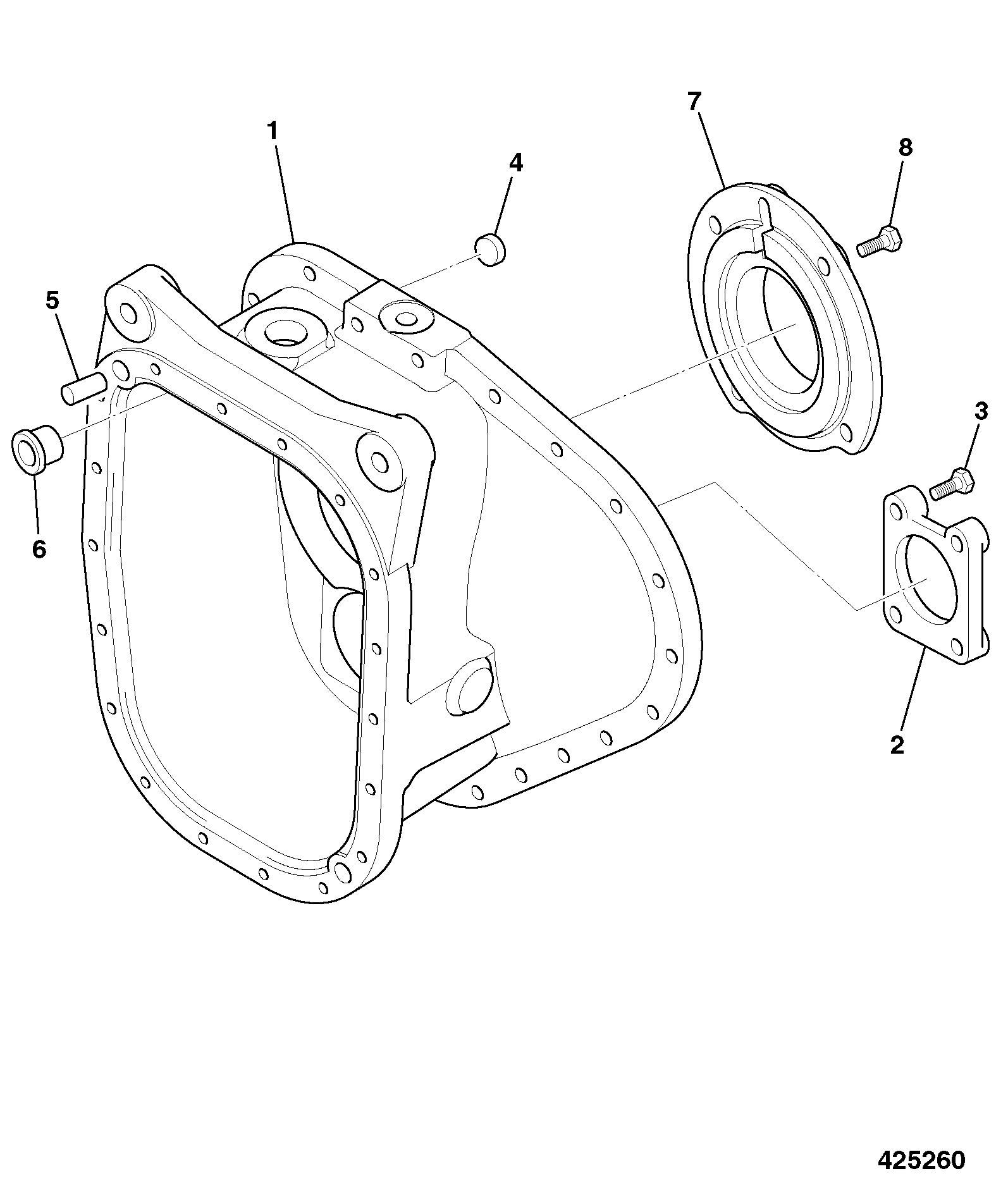 Корпус 454/43846 JCB
