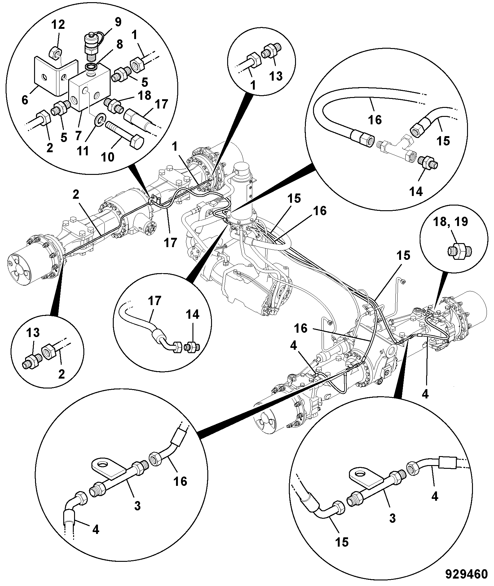 Труба 332/J0047 JCB