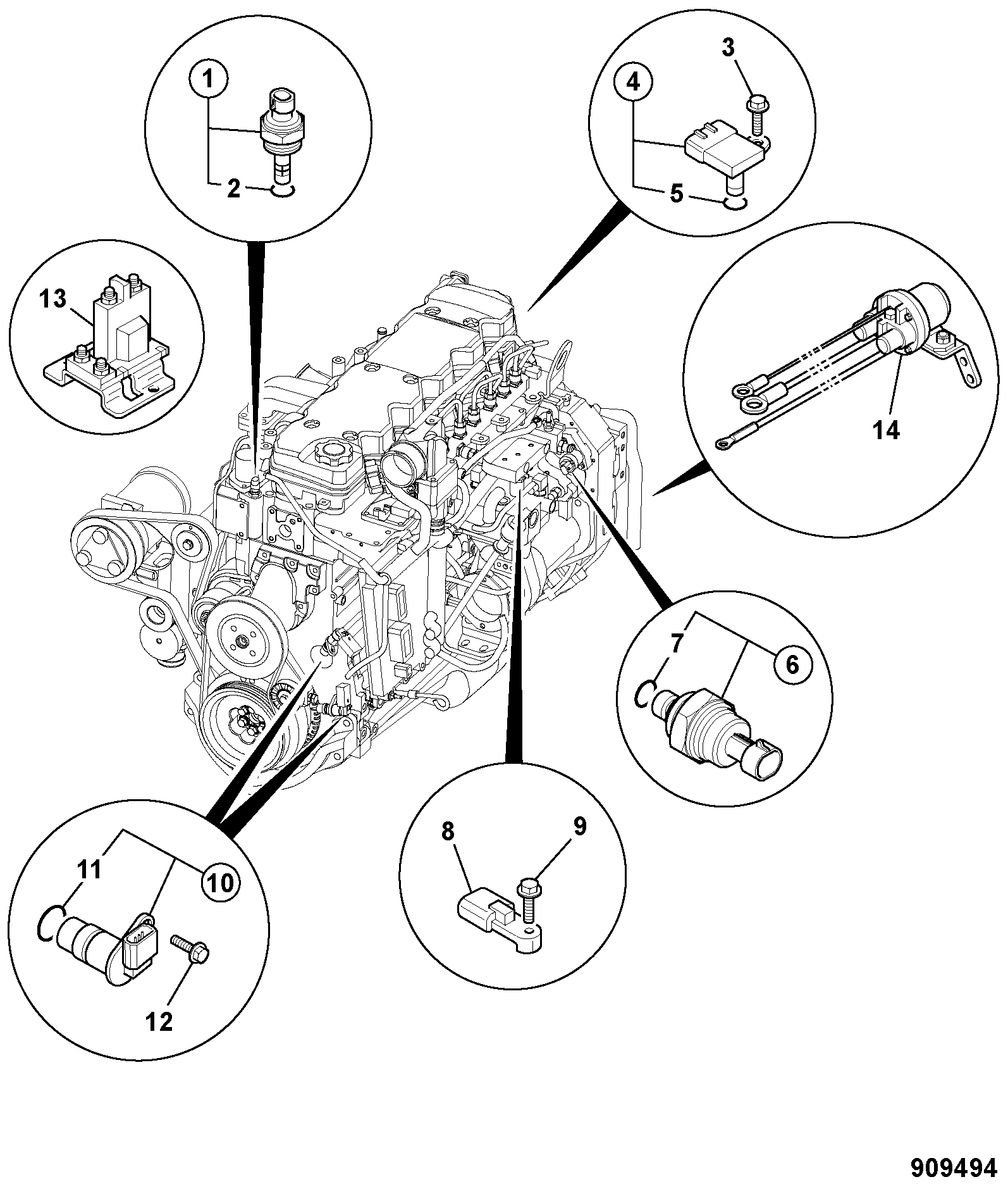 Кольцо уплотнительное 02/911808 JCB