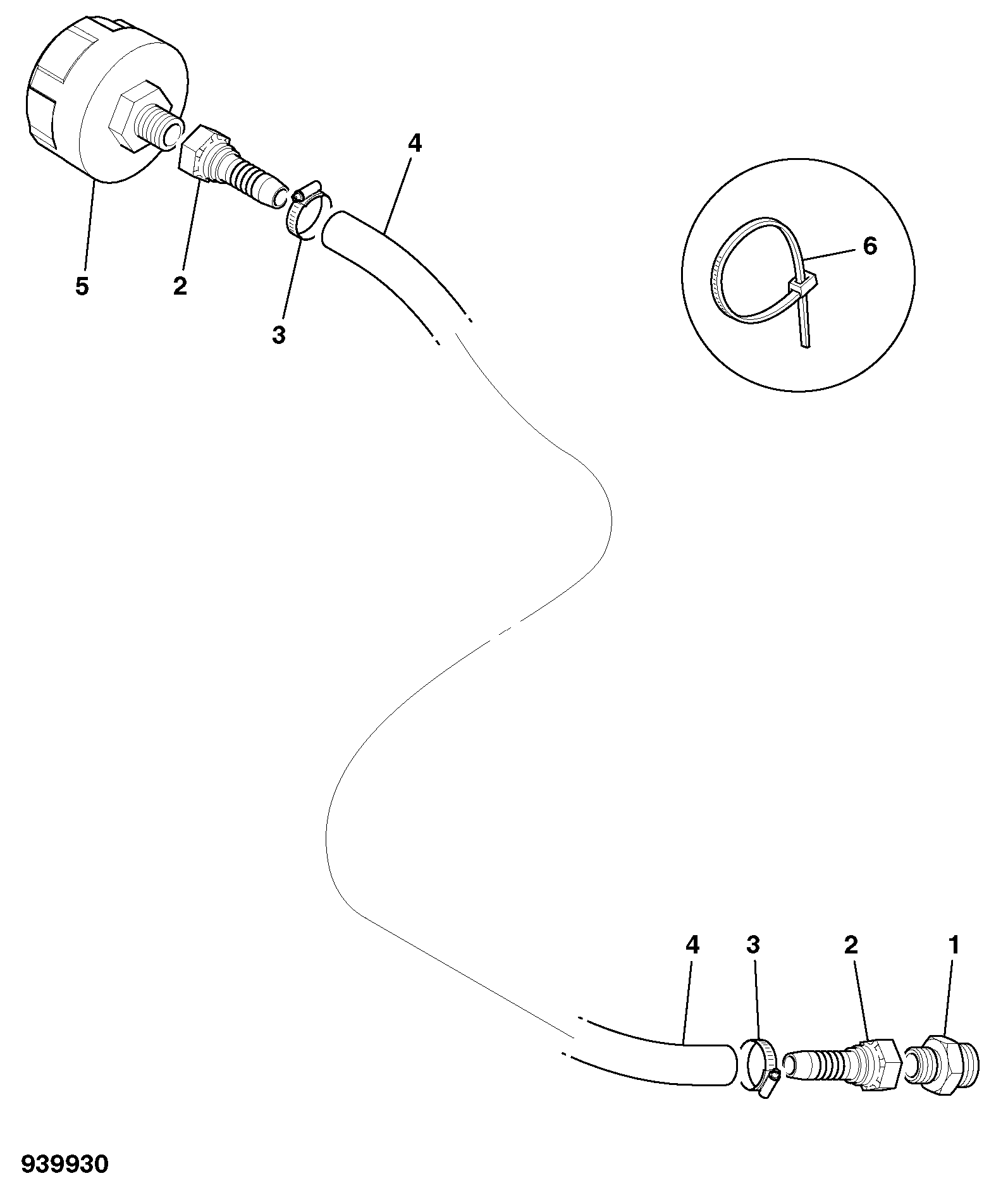 Шланг 332/U0129 JCB