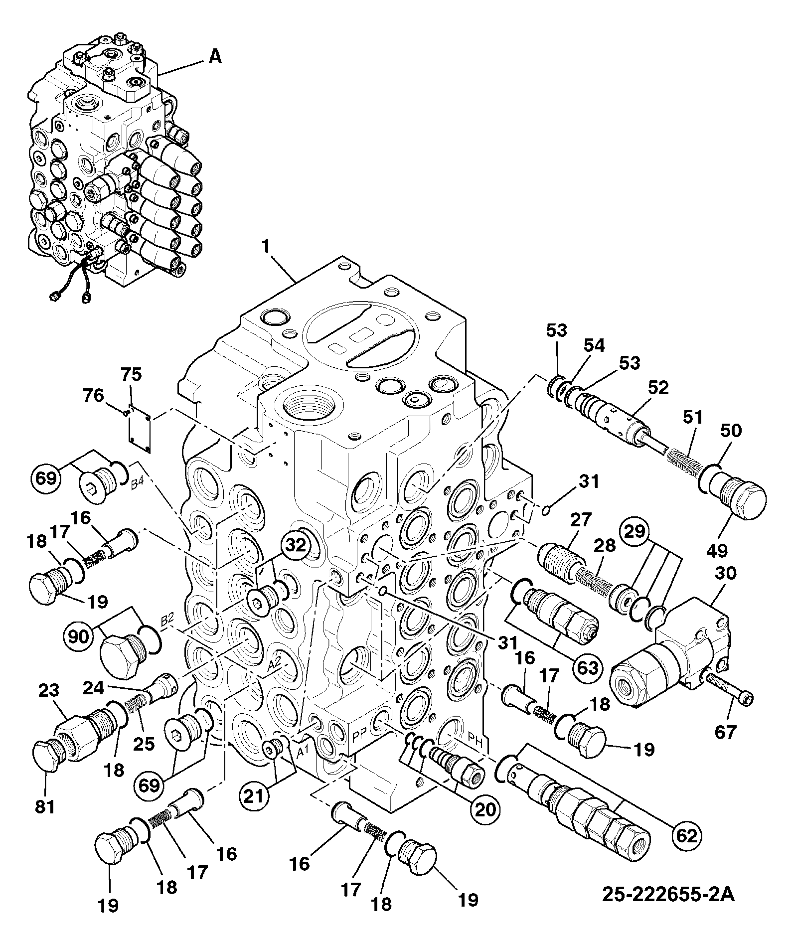 Клапан 25/222333 JCB