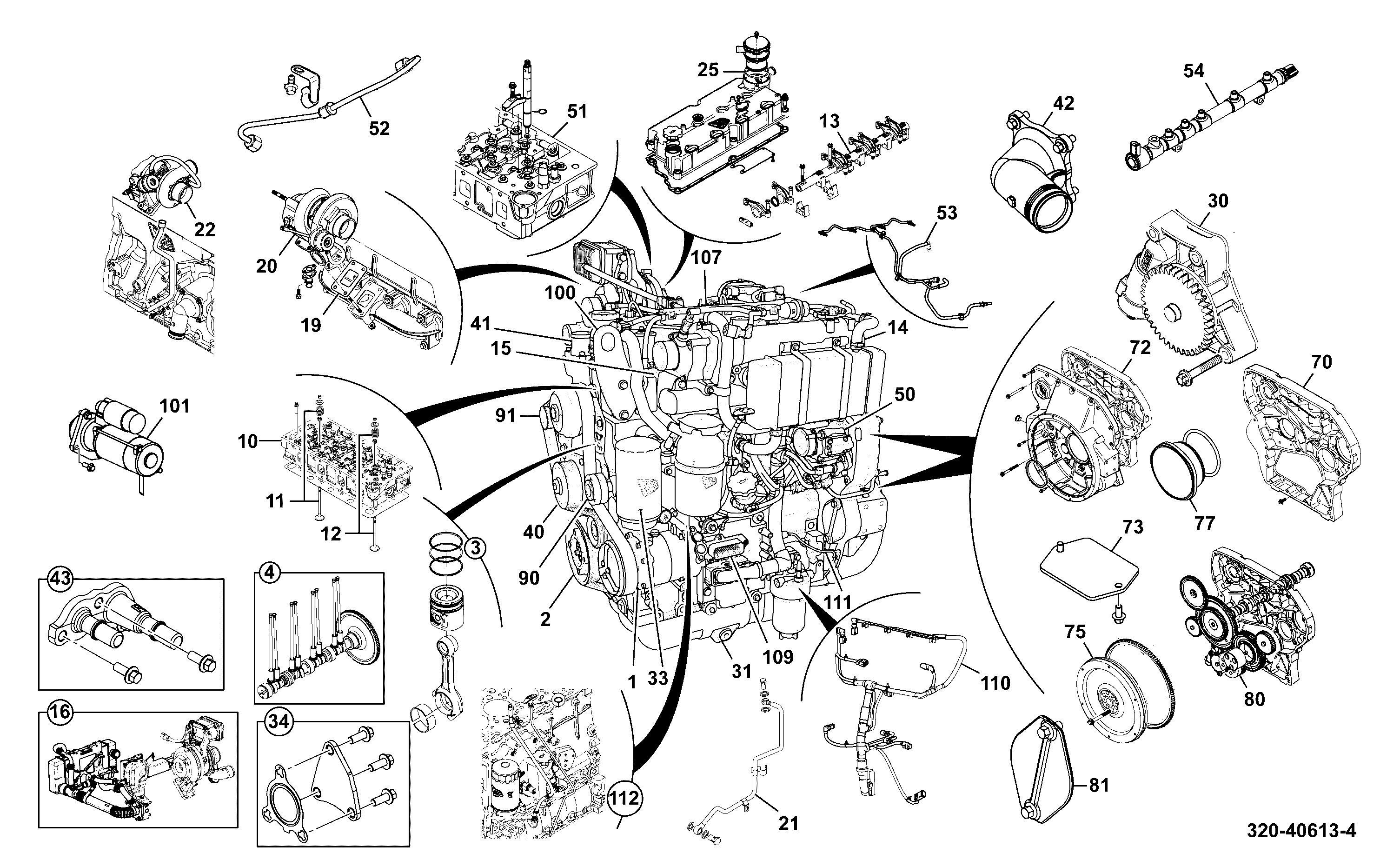 Блок управления 320/21214 JCB