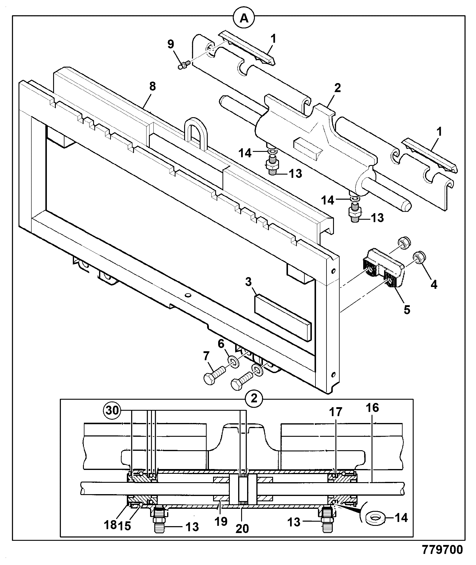 каретка 331/41289 JCB