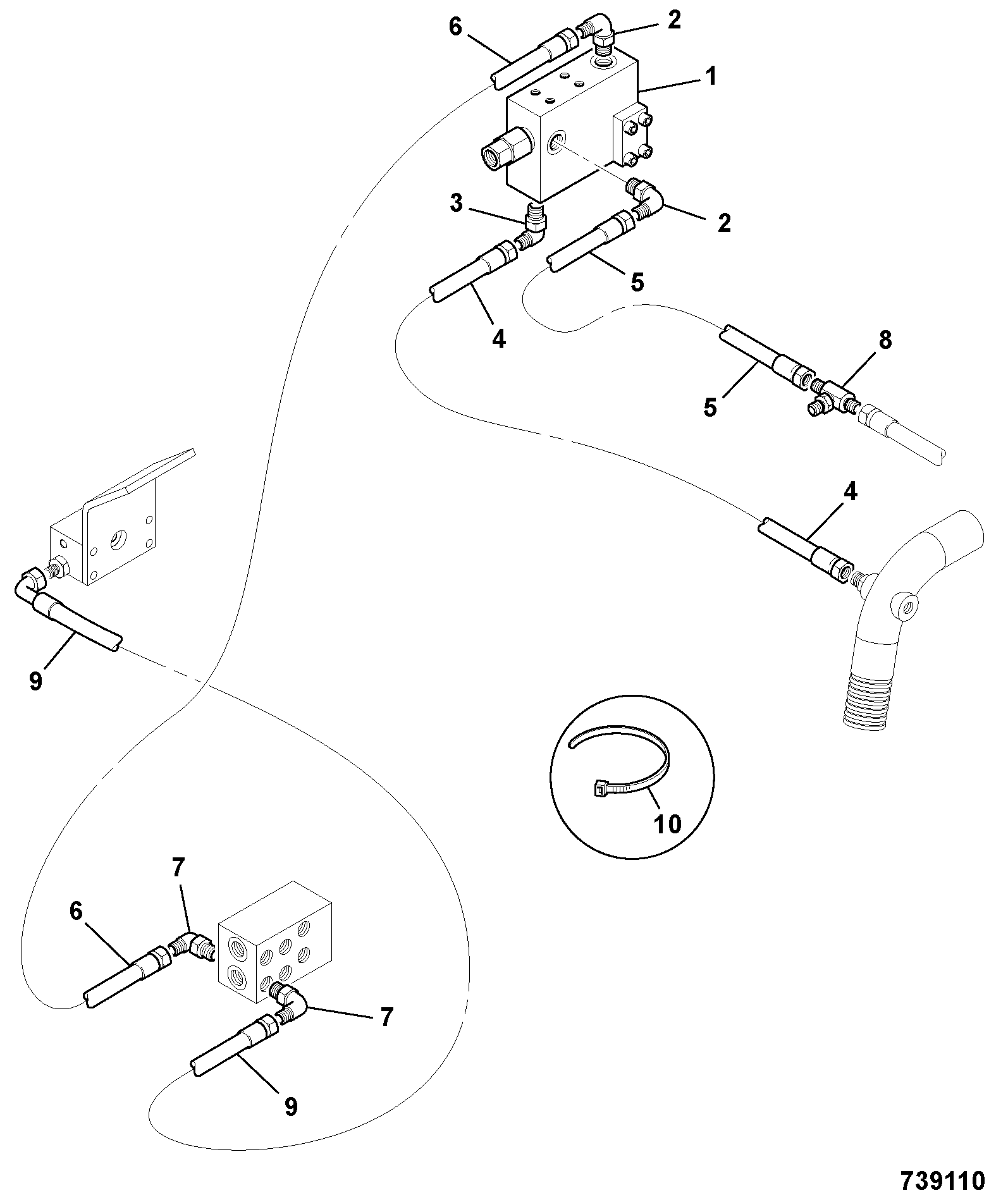 Шланг JLV1466 JCB