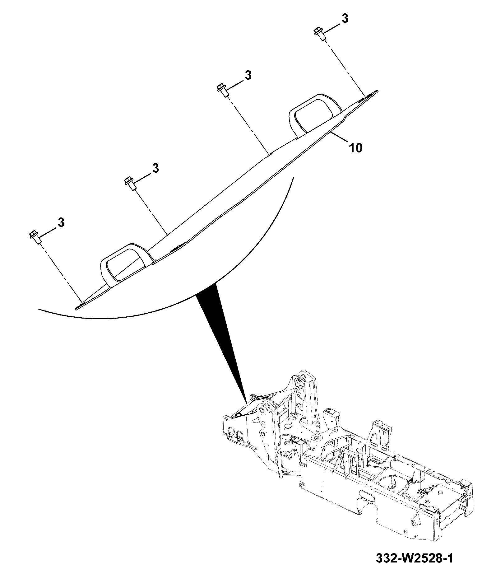 Пластина 332/W0091 JCB