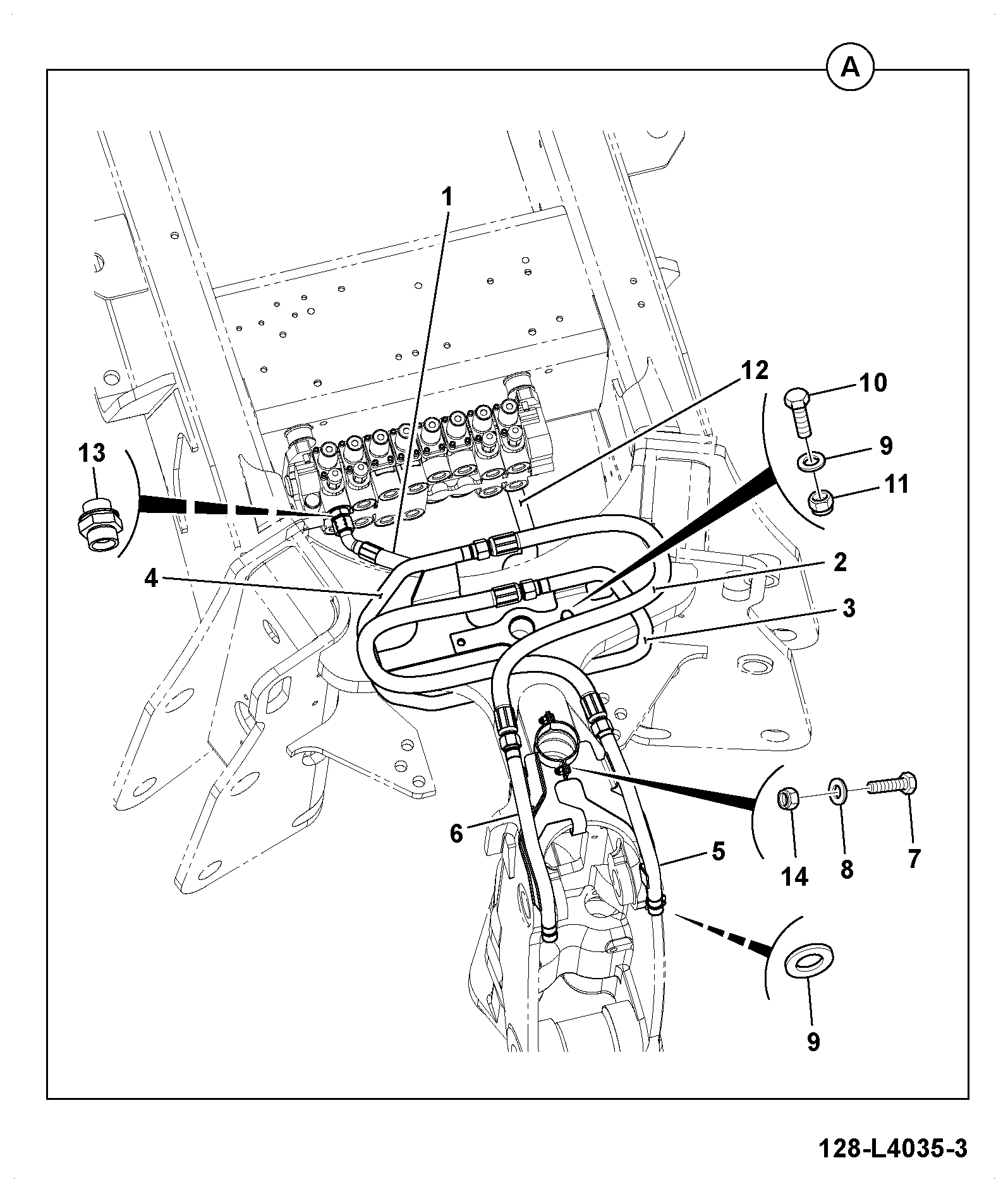 Шланг 35AP/DA030 JCB