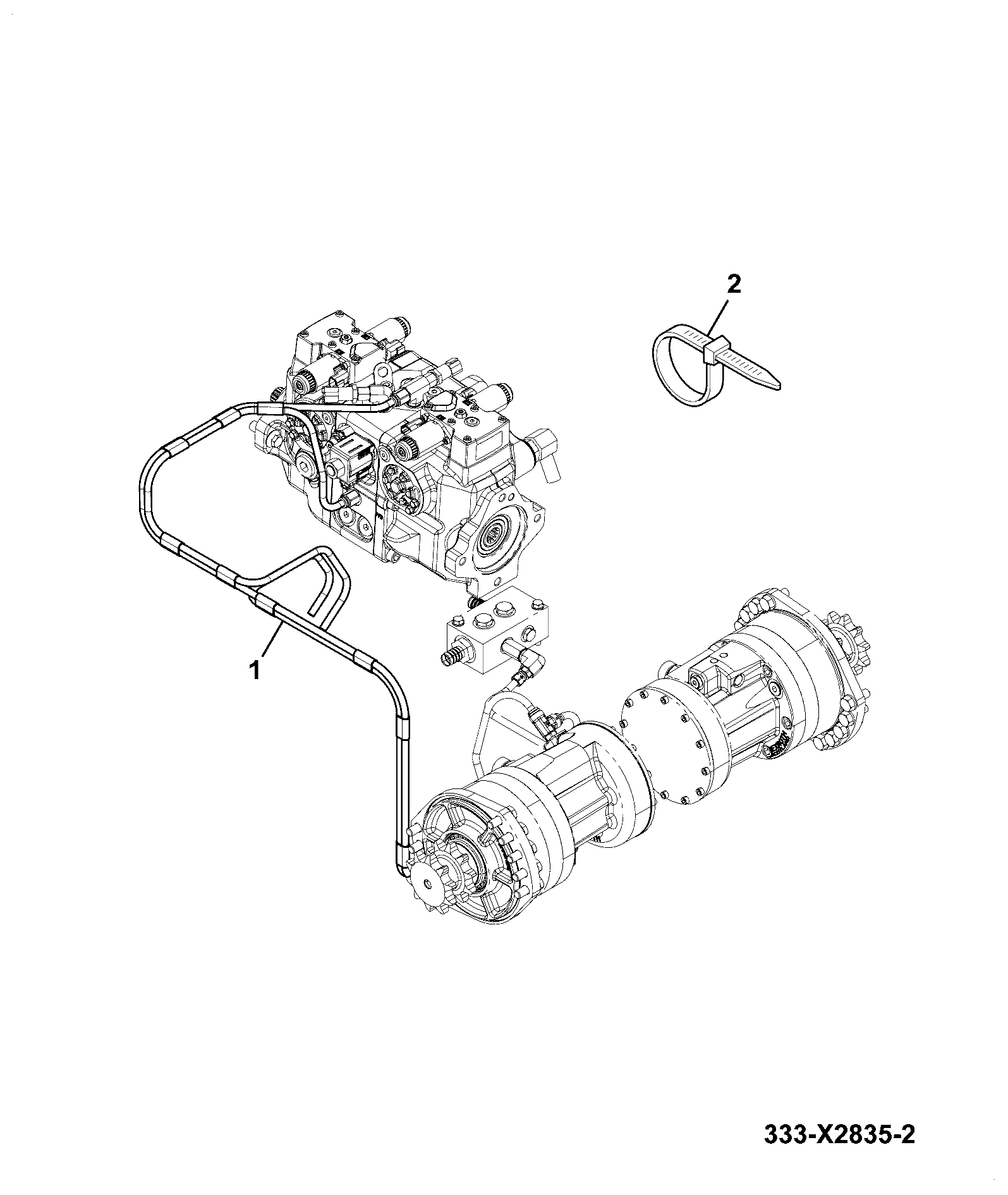 Жгут проводов 333/X2834 JCB