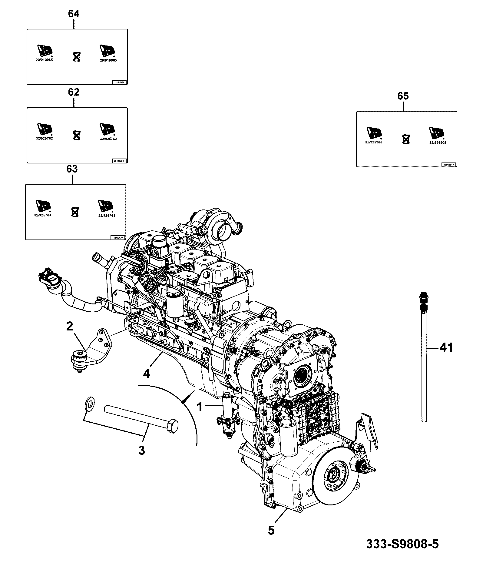 Двигатель 333/S9573 JCB