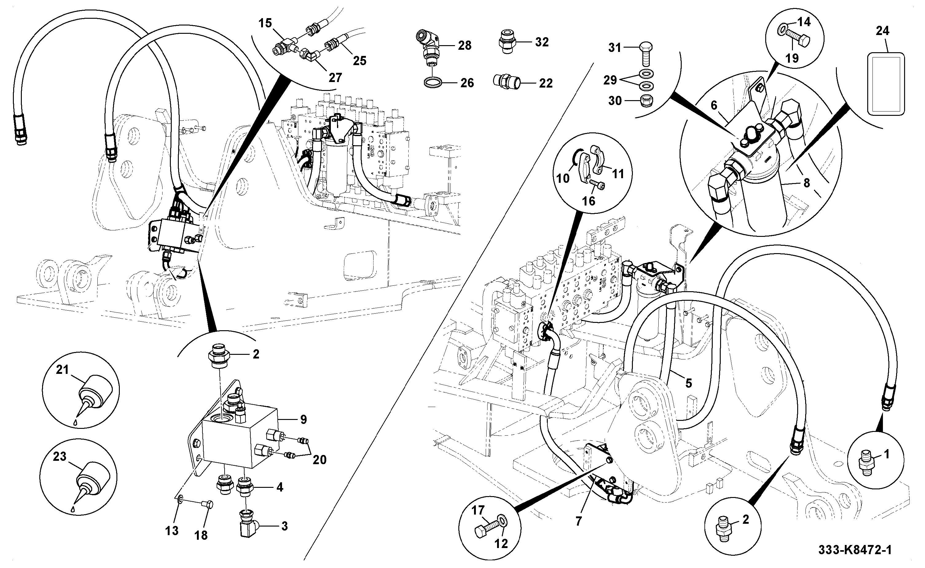 Комплект 332/J4194 JCB