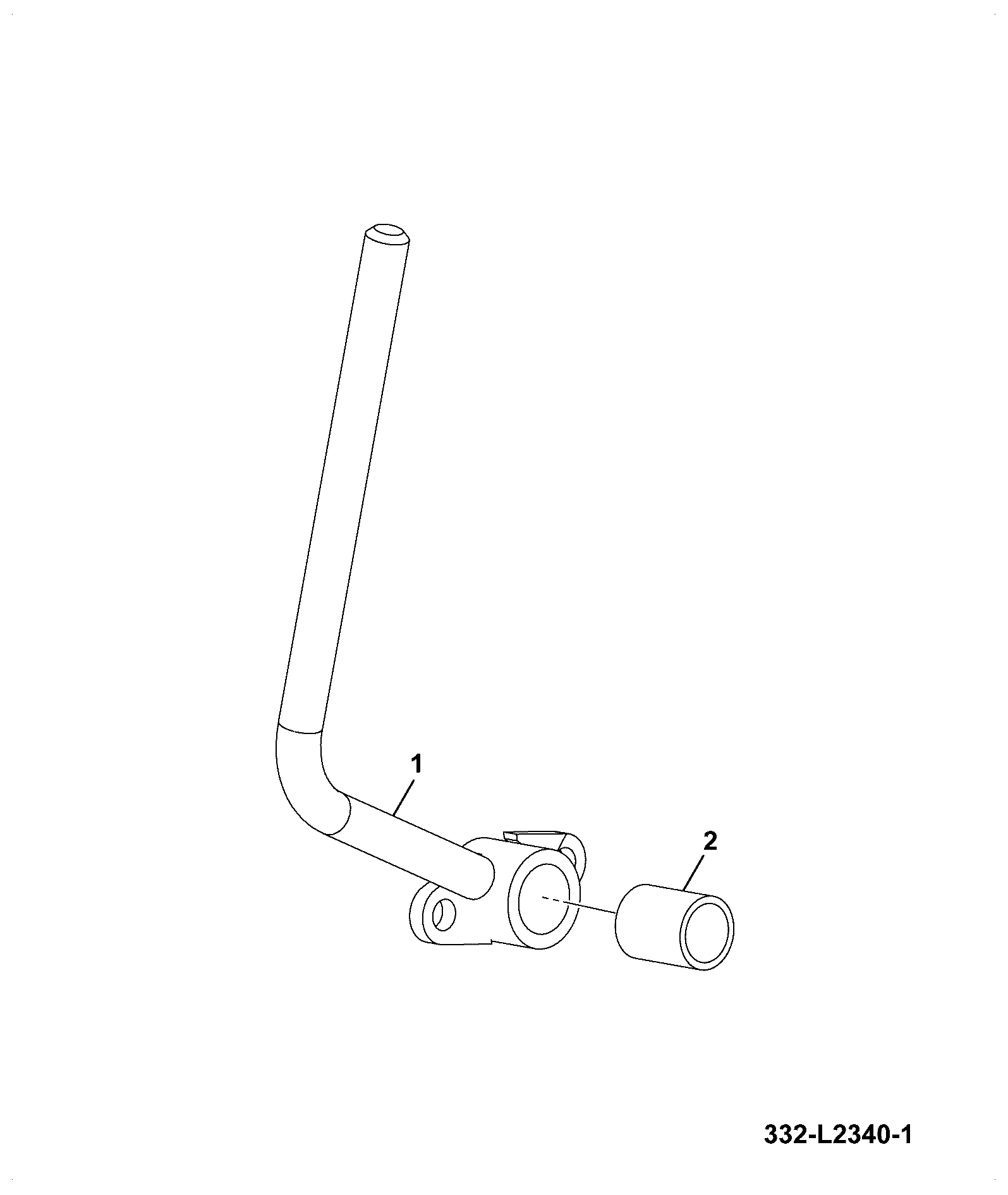 Рычаг 332/L2336 JCB